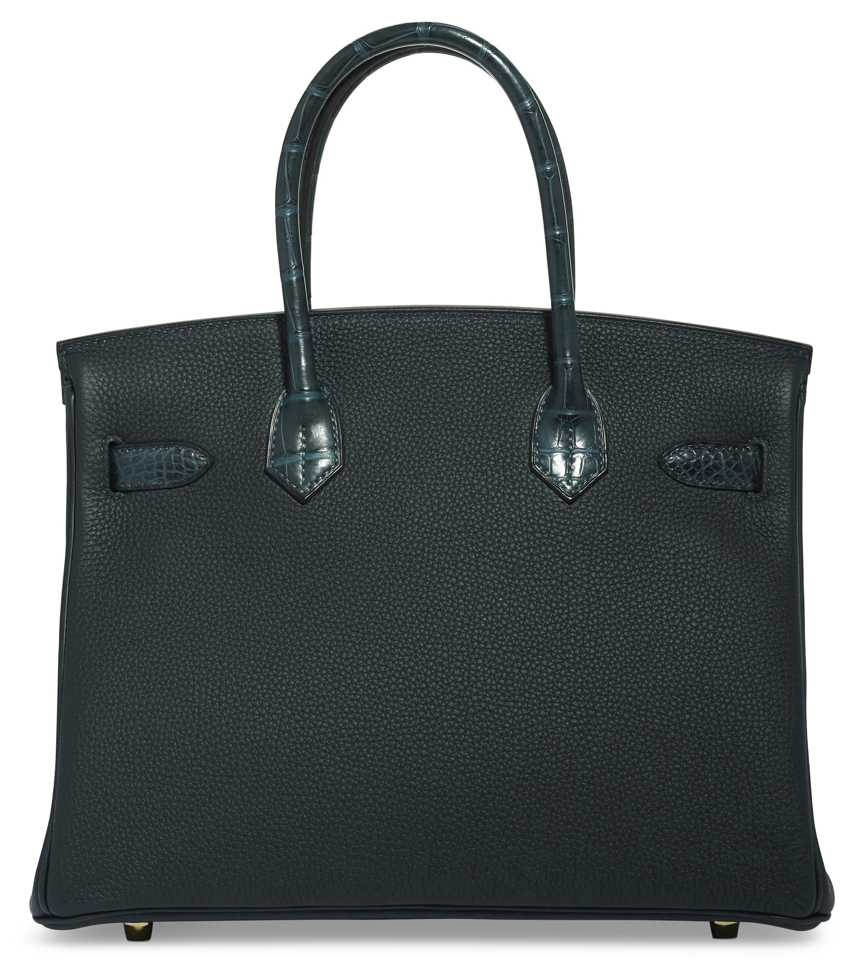 A LIMITED EDITION MATTE VERT CYPRÈS ALLIGATOR TOGO LEATHER TOUCH