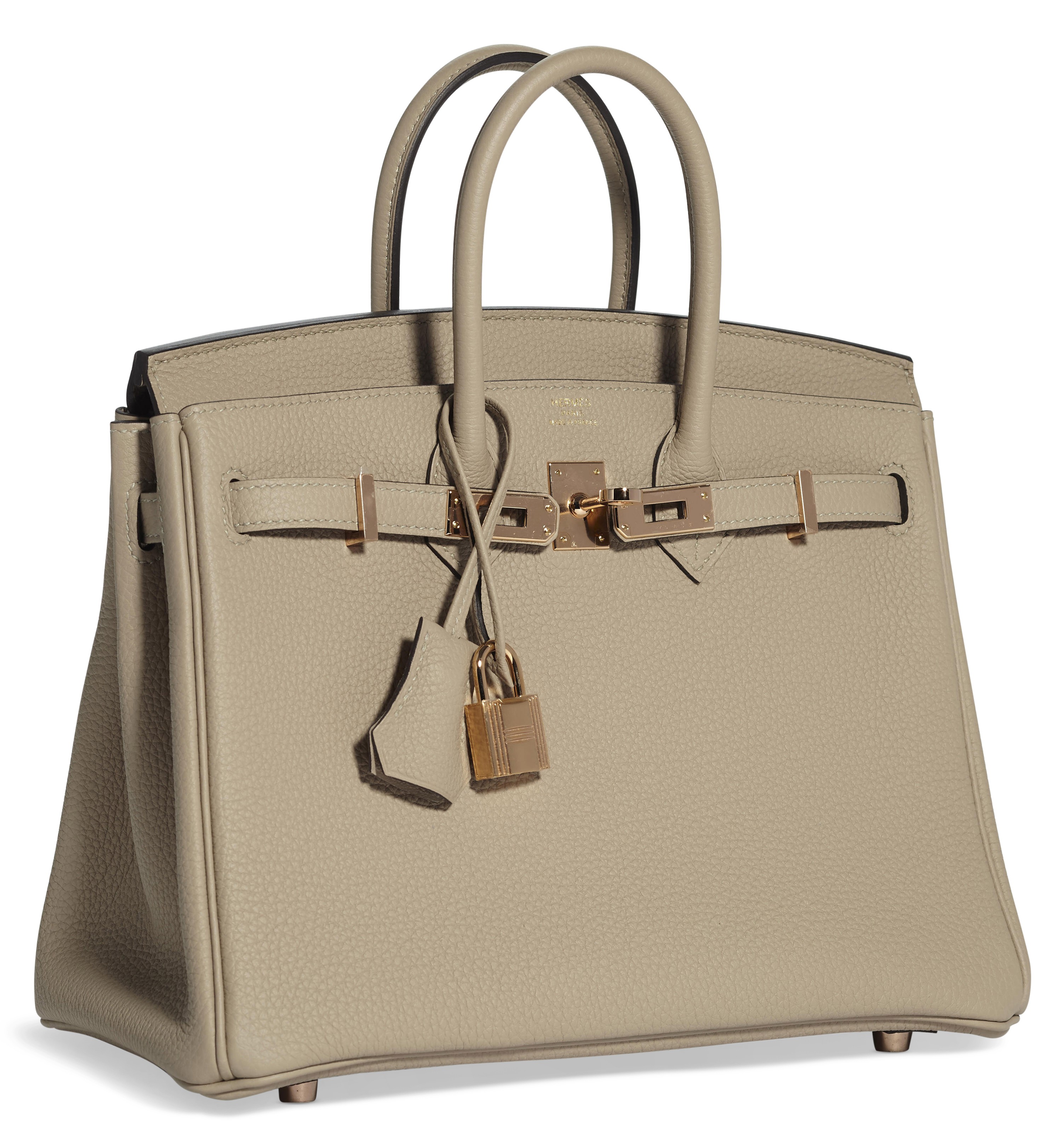 Hermes Birkin 25 Gris Asphalte Togo Rose Gold Hardware - Vendome Monte Carlo