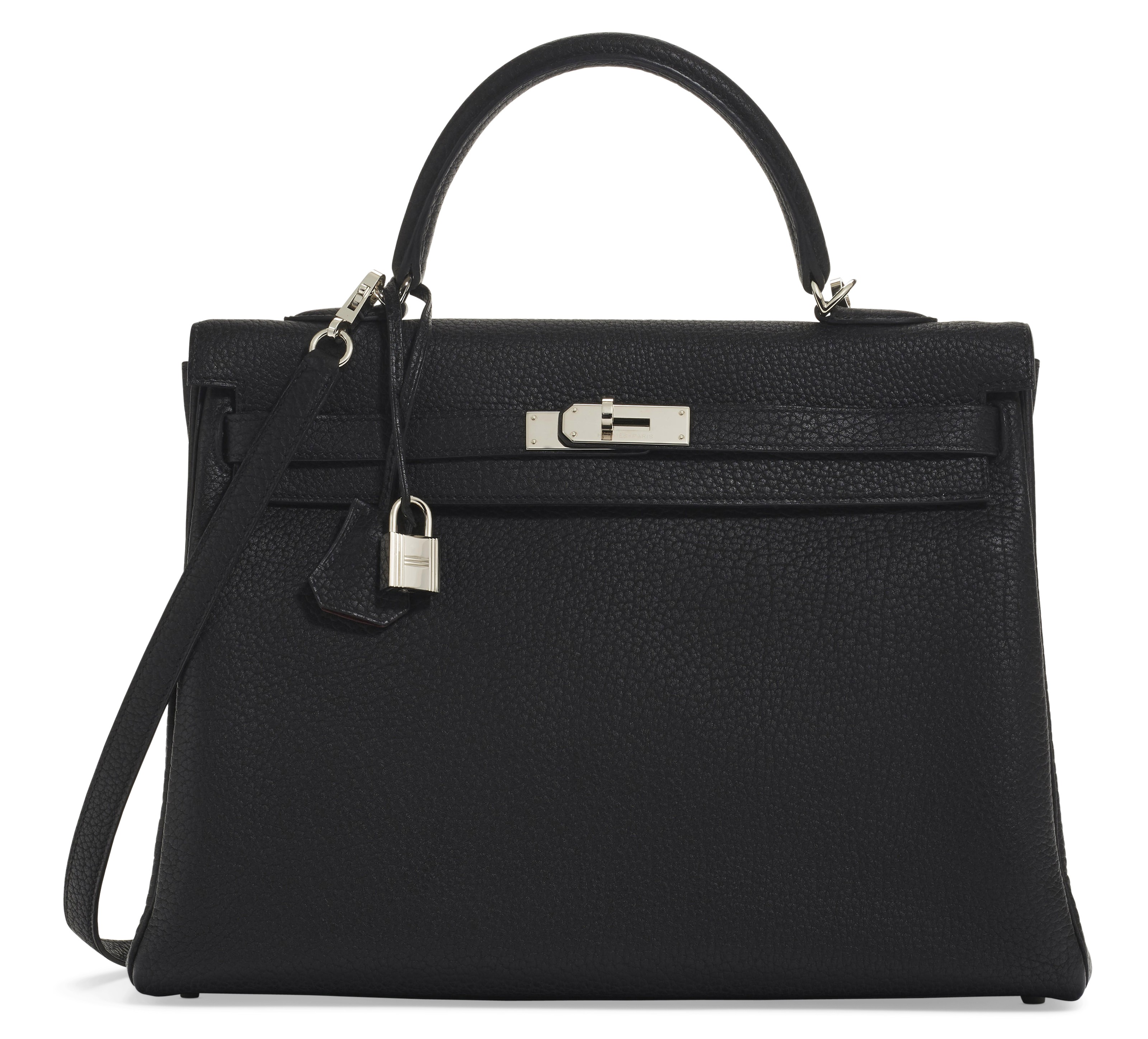 A LIMITED EDITION BLACK CALFBOX LEATHER SO BLACK BIRKIN 35