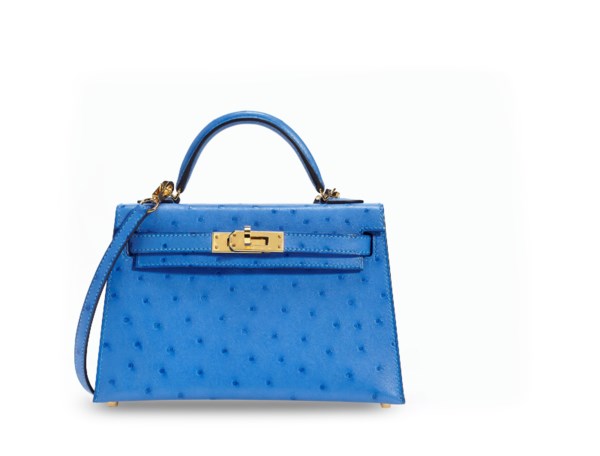 Hermes Kelly 20 Bleu Roy Ostrich Gold Hardware– Wrist Aficionado