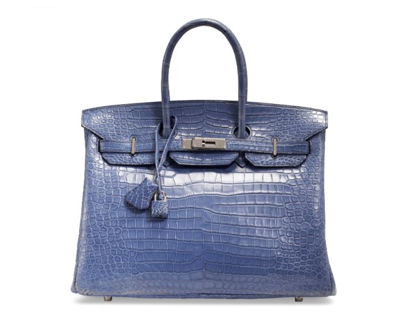 Pre- Order - HERMES Kelly 28 Blue Electric Shining Porosus