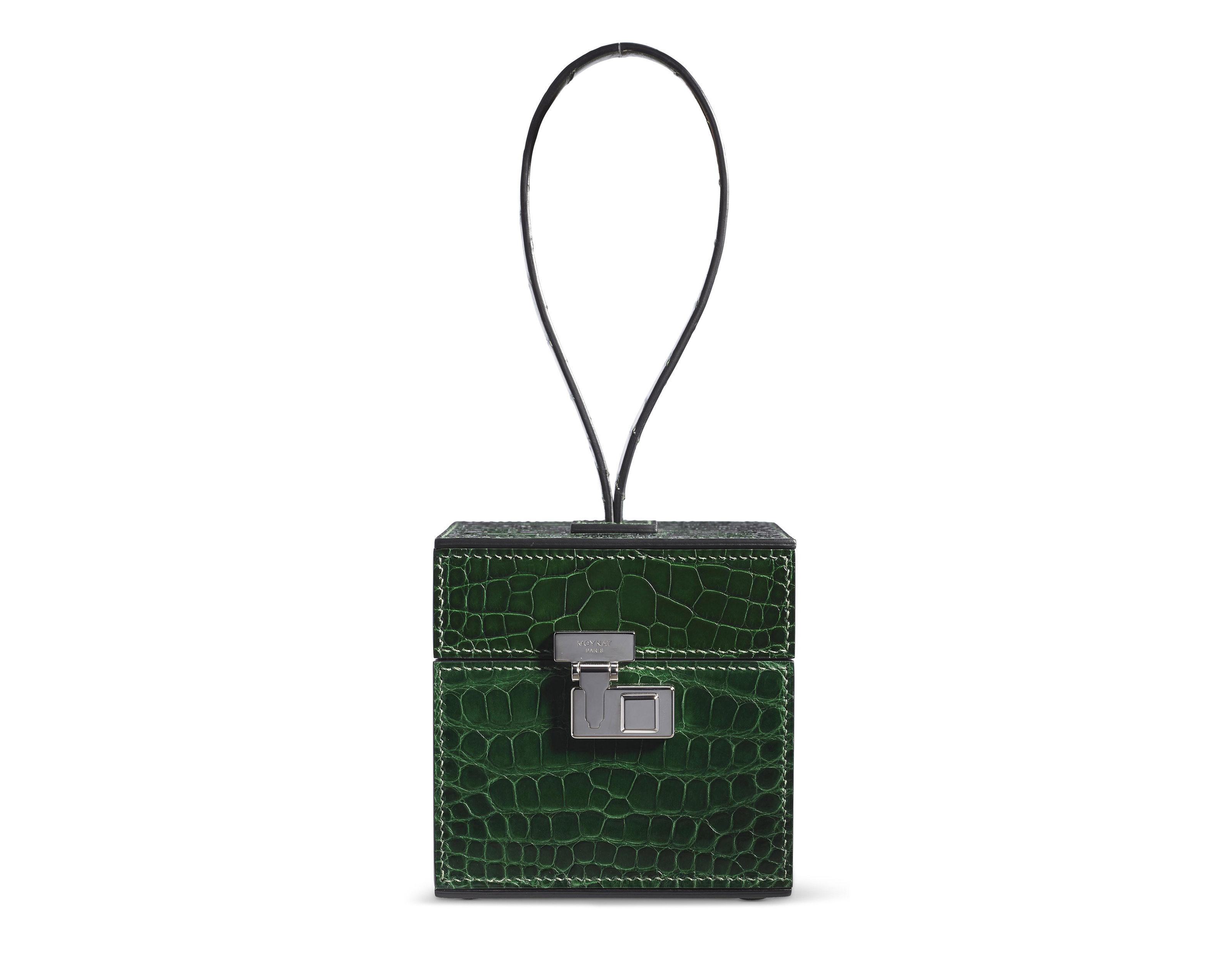 A SHINY EMERALD CROCODILE MINI VANITY BAG, MOYNAT, 2017 Christie’s