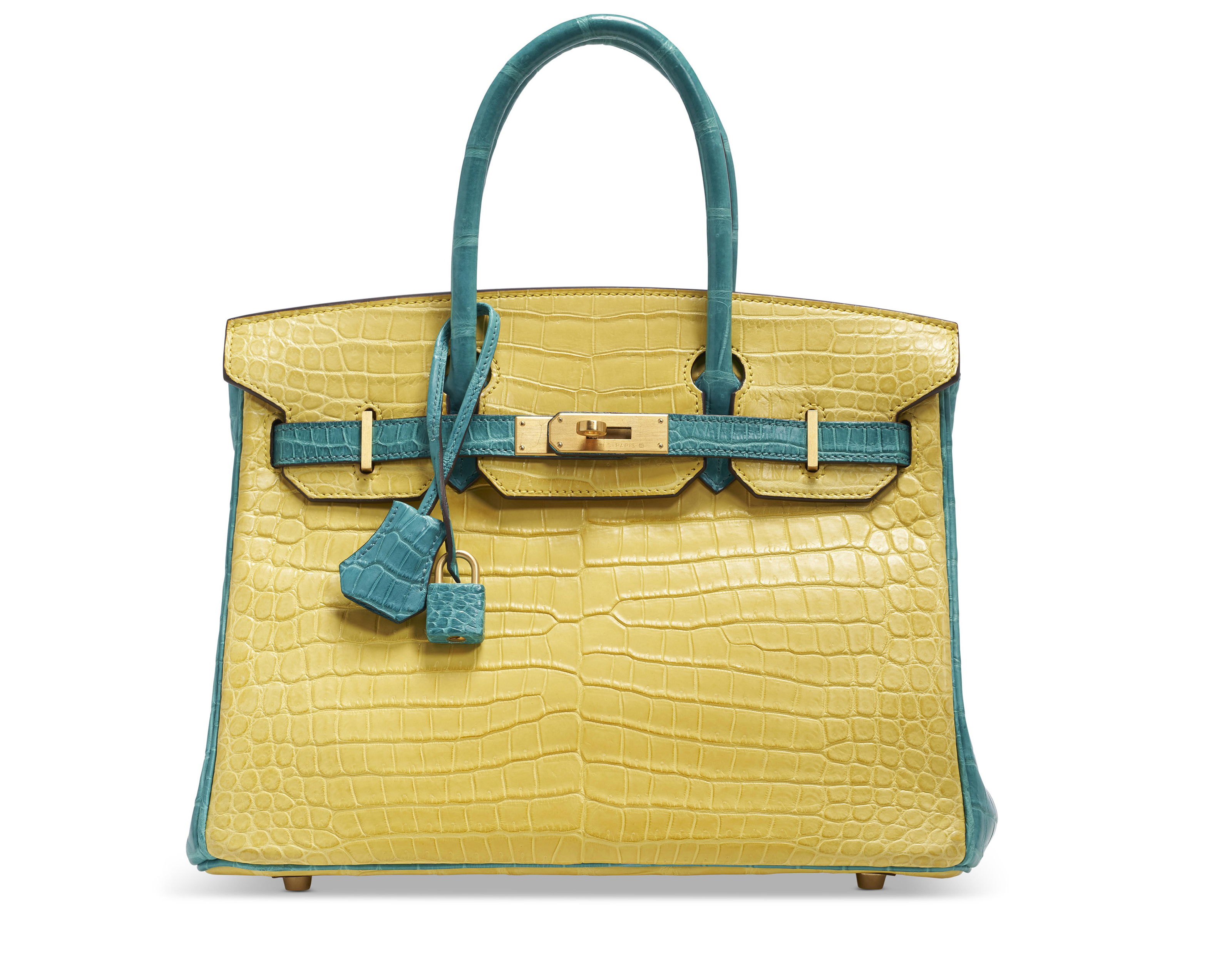 Yellow Crocodile Birkin 2024 favors