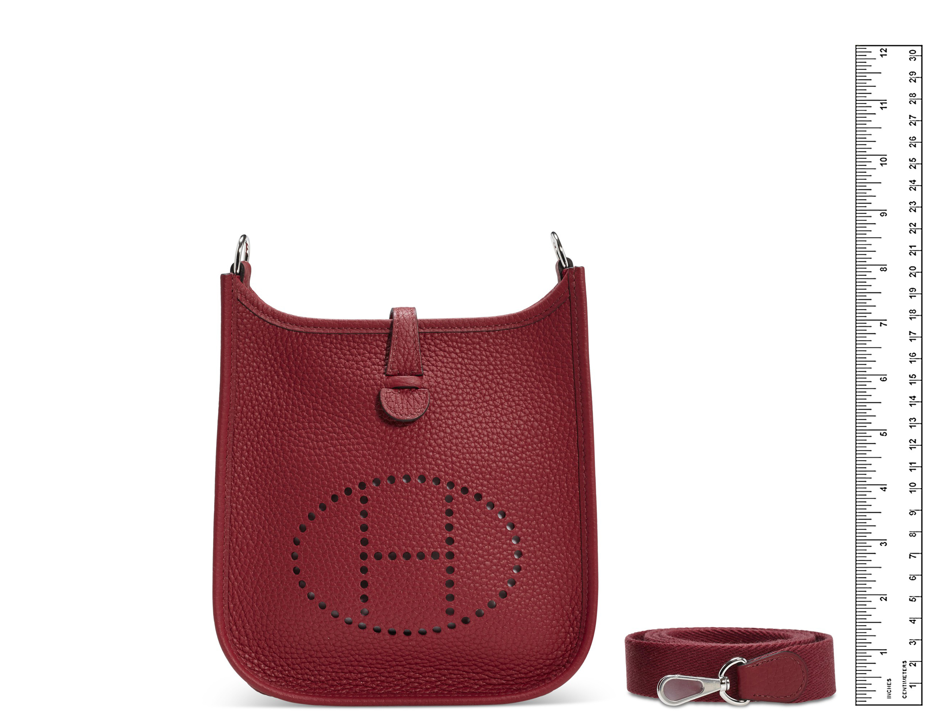 hermes evelyne rouge grenat