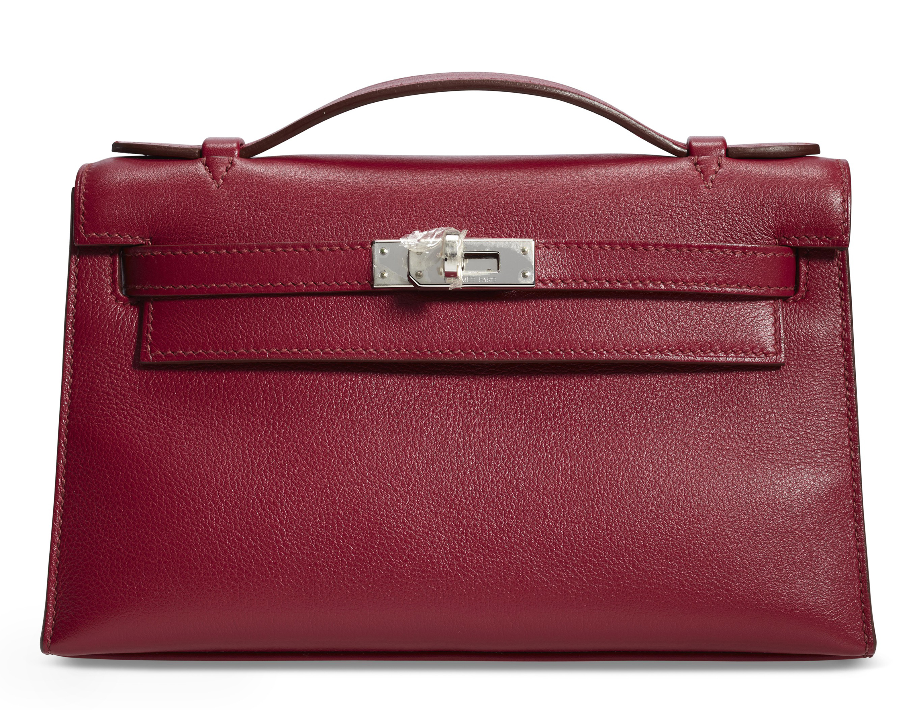 A ROSE POURPRE CHÈVRE LEATHER MINI KELLY 20 II WITH PALLADIUM HARDWARE,  HERMÈS, 2018