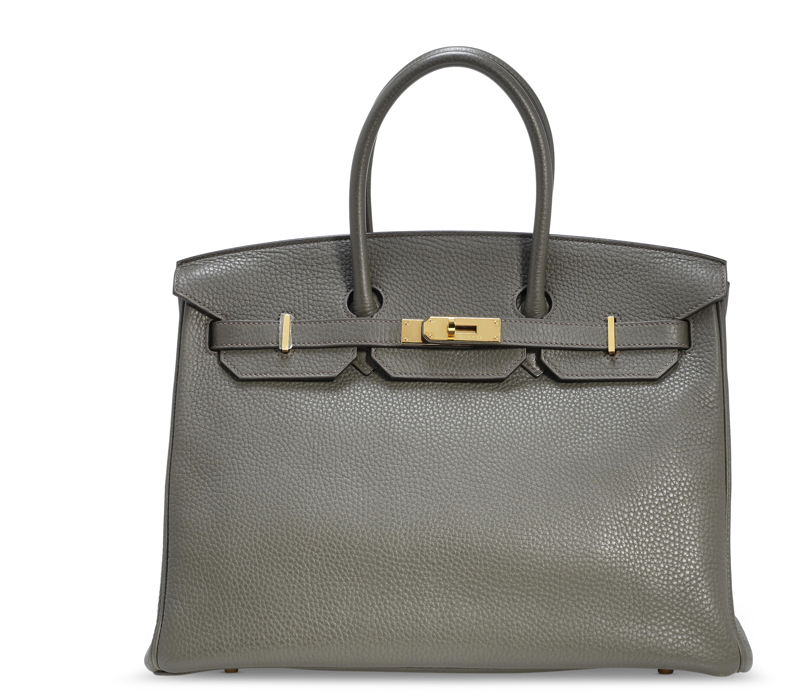 A VERT DE GRIS CLEMENCE LEATHER BIRKIN 35 WITH GOLD HARDWARE HERMES 2015 Christie s