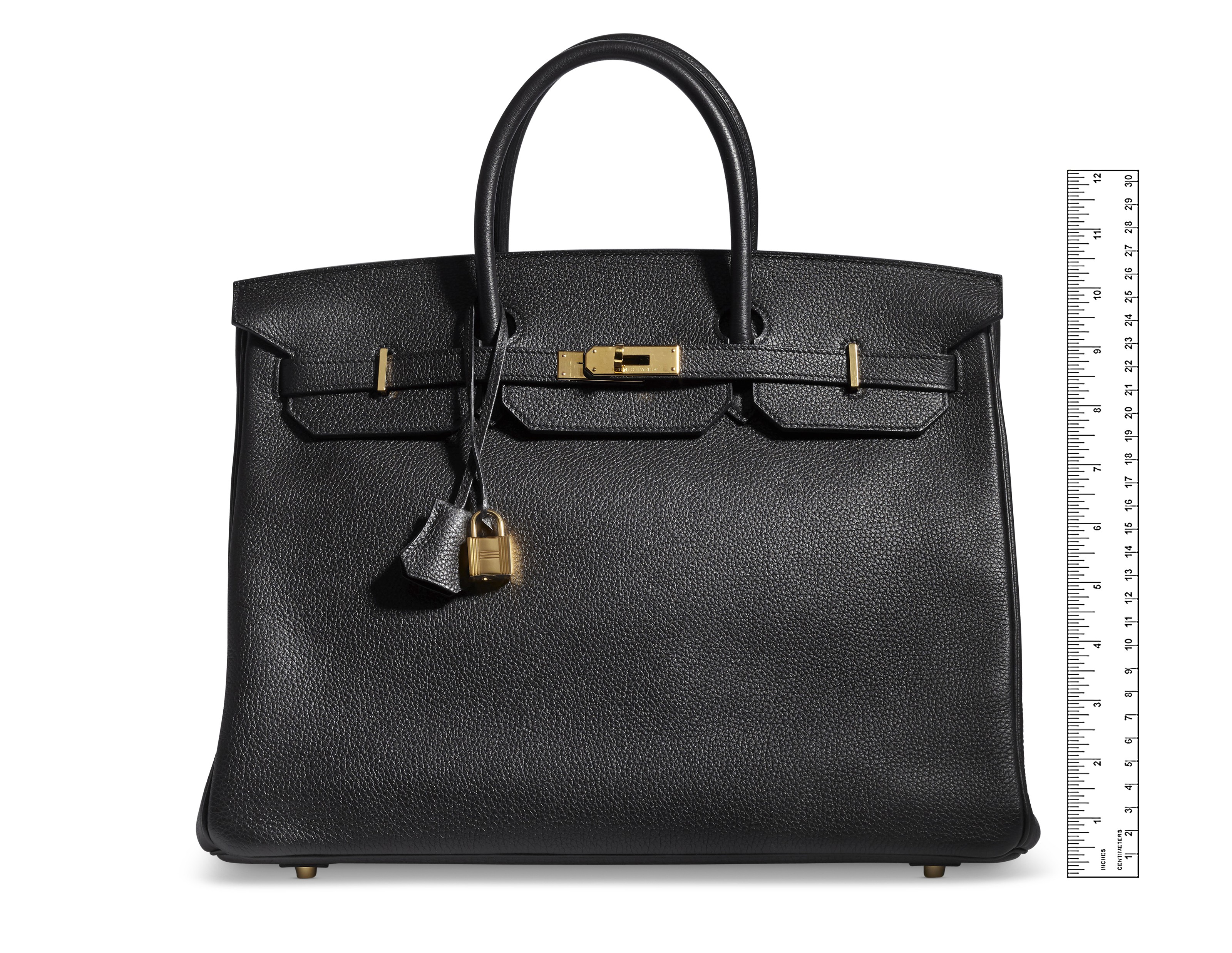 A BLACK CLEMENCE LEATHER BIRKIN 40 WITH GOLD HARDWARE HERMES 2015 Christie s