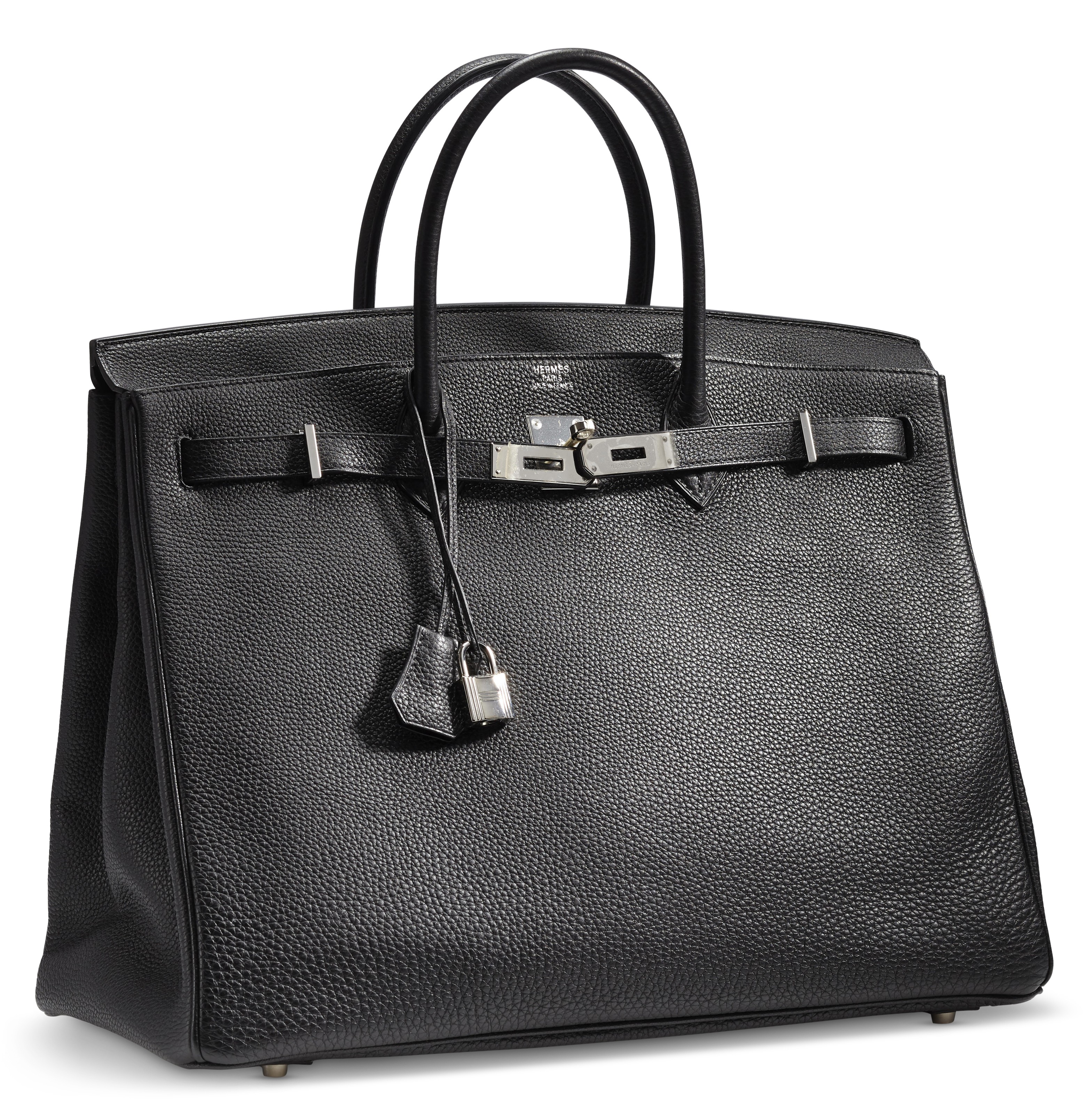 A BLACK TOGO LEATHER BIRKIN 40 WITH PALLADIUM HARDWARE HERMES 2018 Christie s