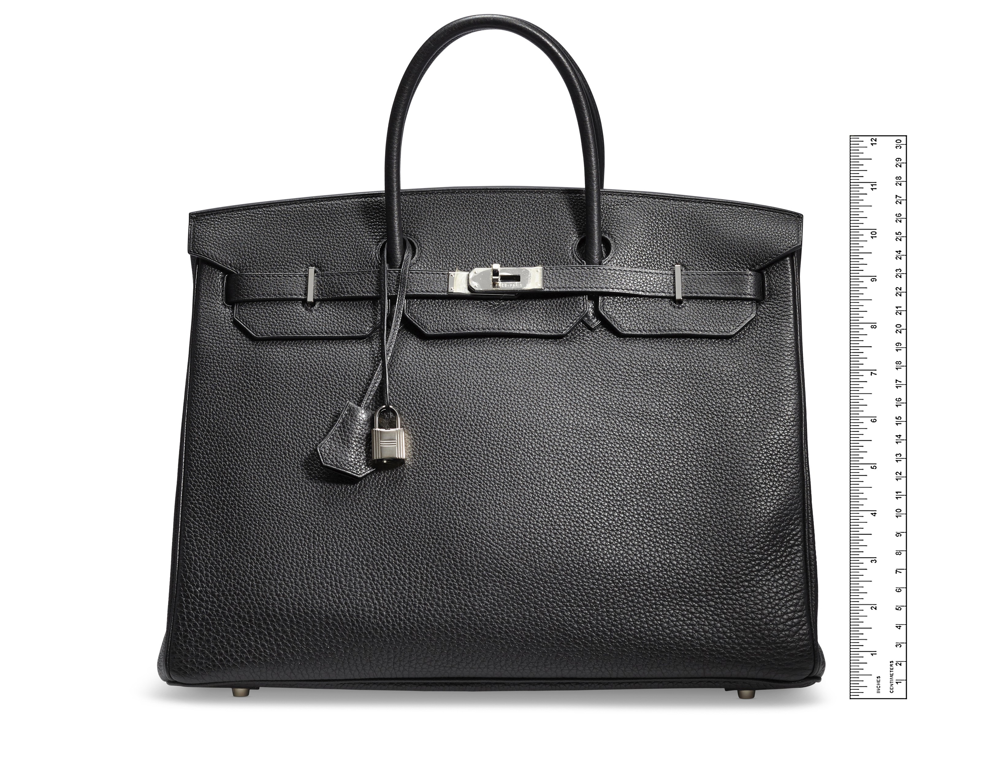 A BLACK TOGO LEATHER BIRKIN 40 WITH PALLADIUM HARDWARE HERMES 2018 Christie s