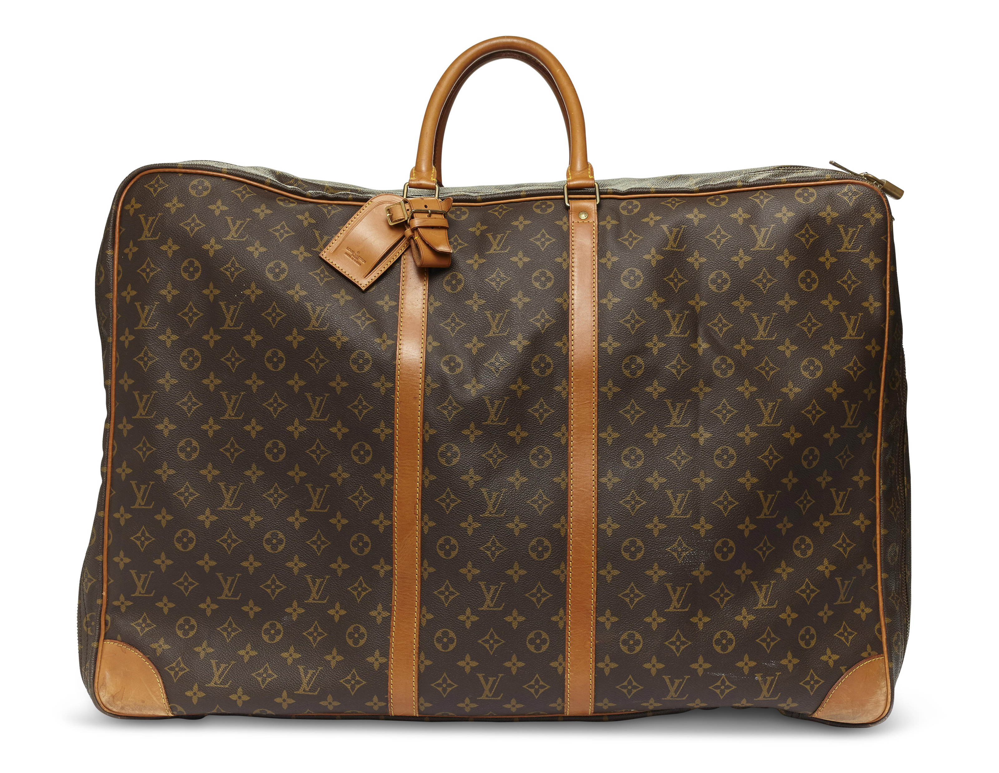 A BROWN MONOGRAM CANVAS SIRIUS 70 SOFT-SIDED SUITCASE, LOUIS