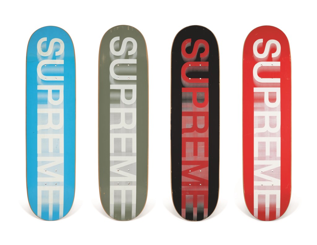 A Set Of Four Motion Logo Skateboards Supreme 1998 Christie S