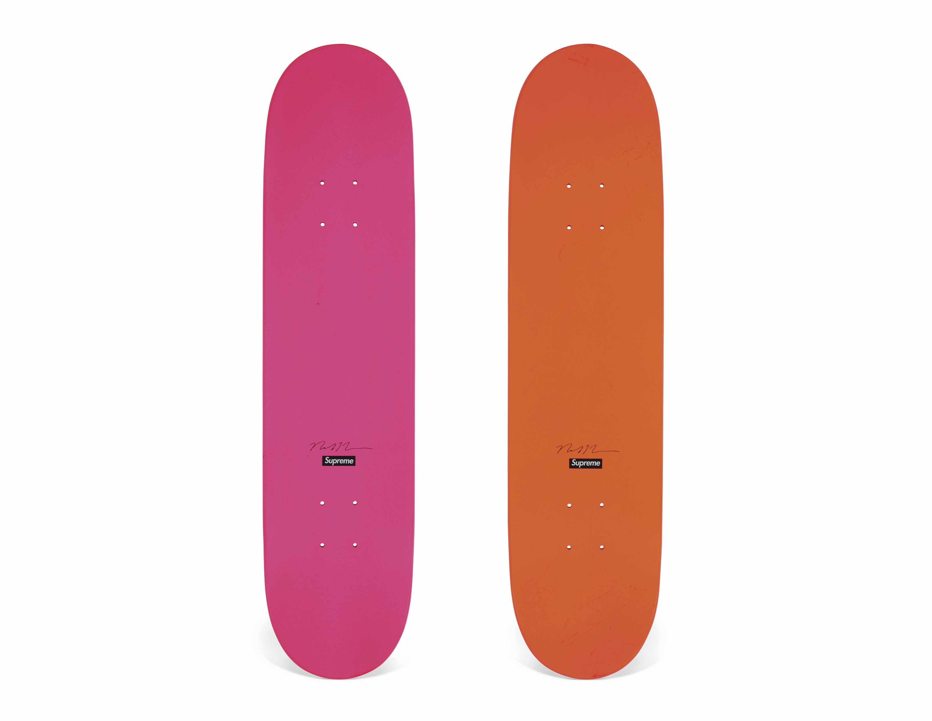 A SET OF TWO NATE LOWMAN SKATEBOARDS SUPREME 2007 Christie s
