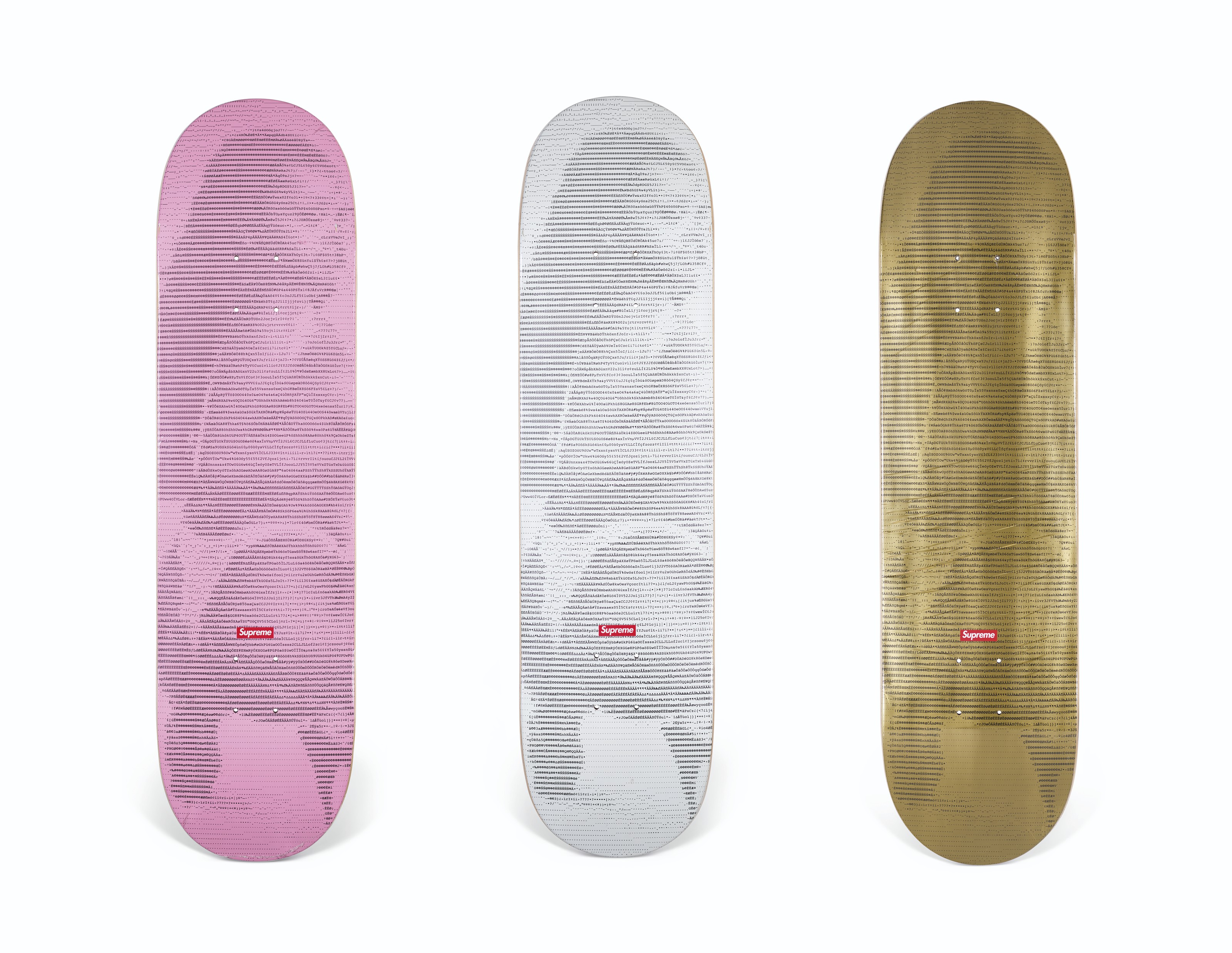A SET OF THREE LARRY CLARK KIDS THE MOVIE SKATEBOARDS