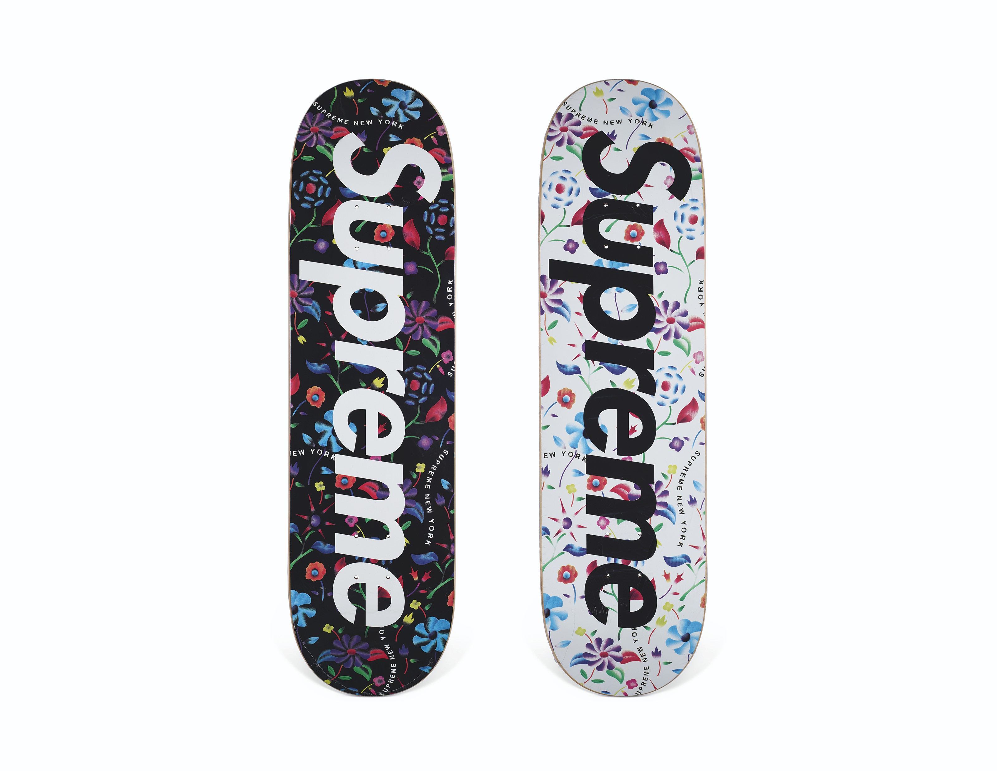 Supreme airbrushed deals floral skateboard