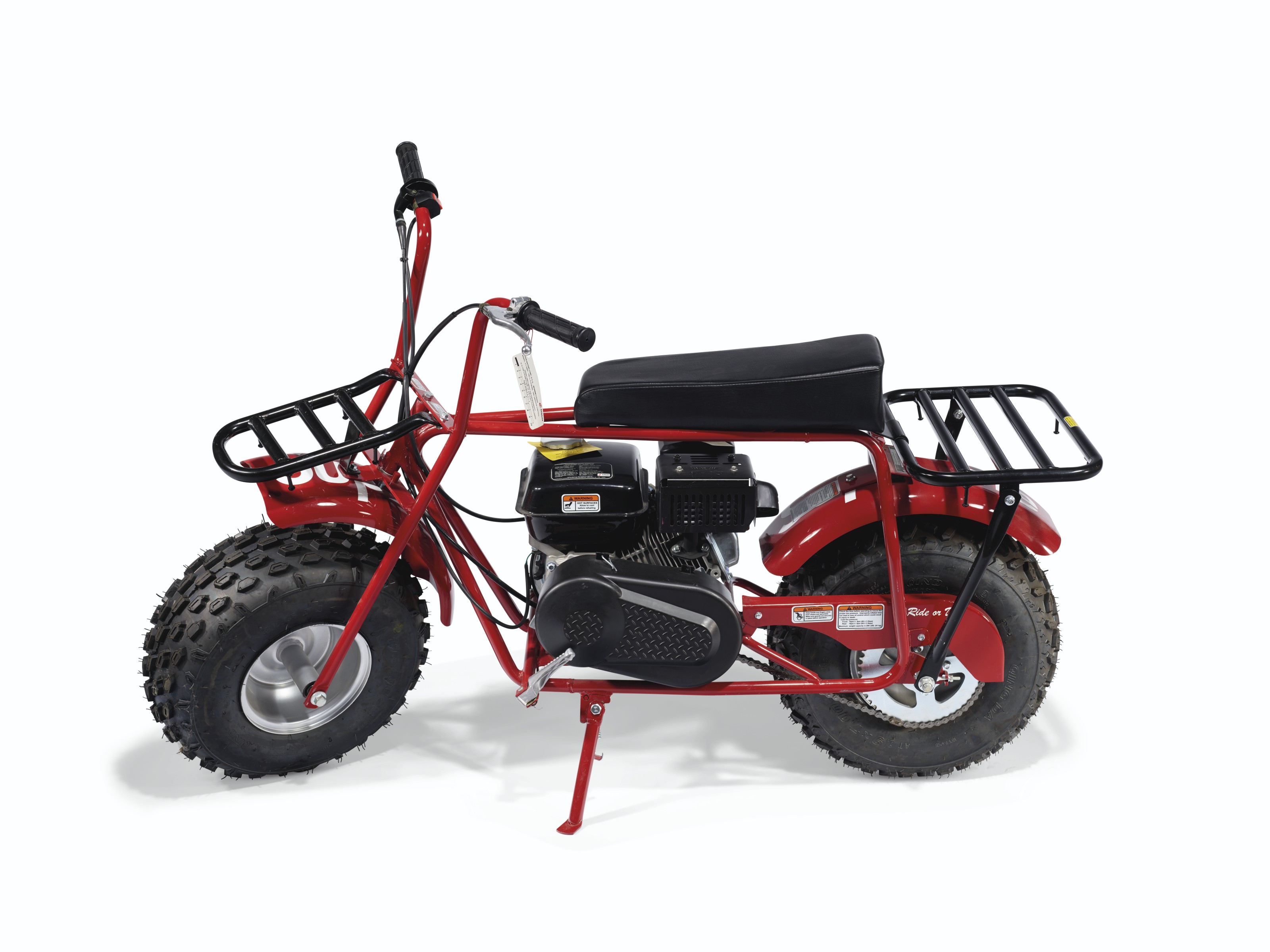 A COLEMAN CT200U MINI BIKE A FOX RACING RED V2 HELMET, SUPREME