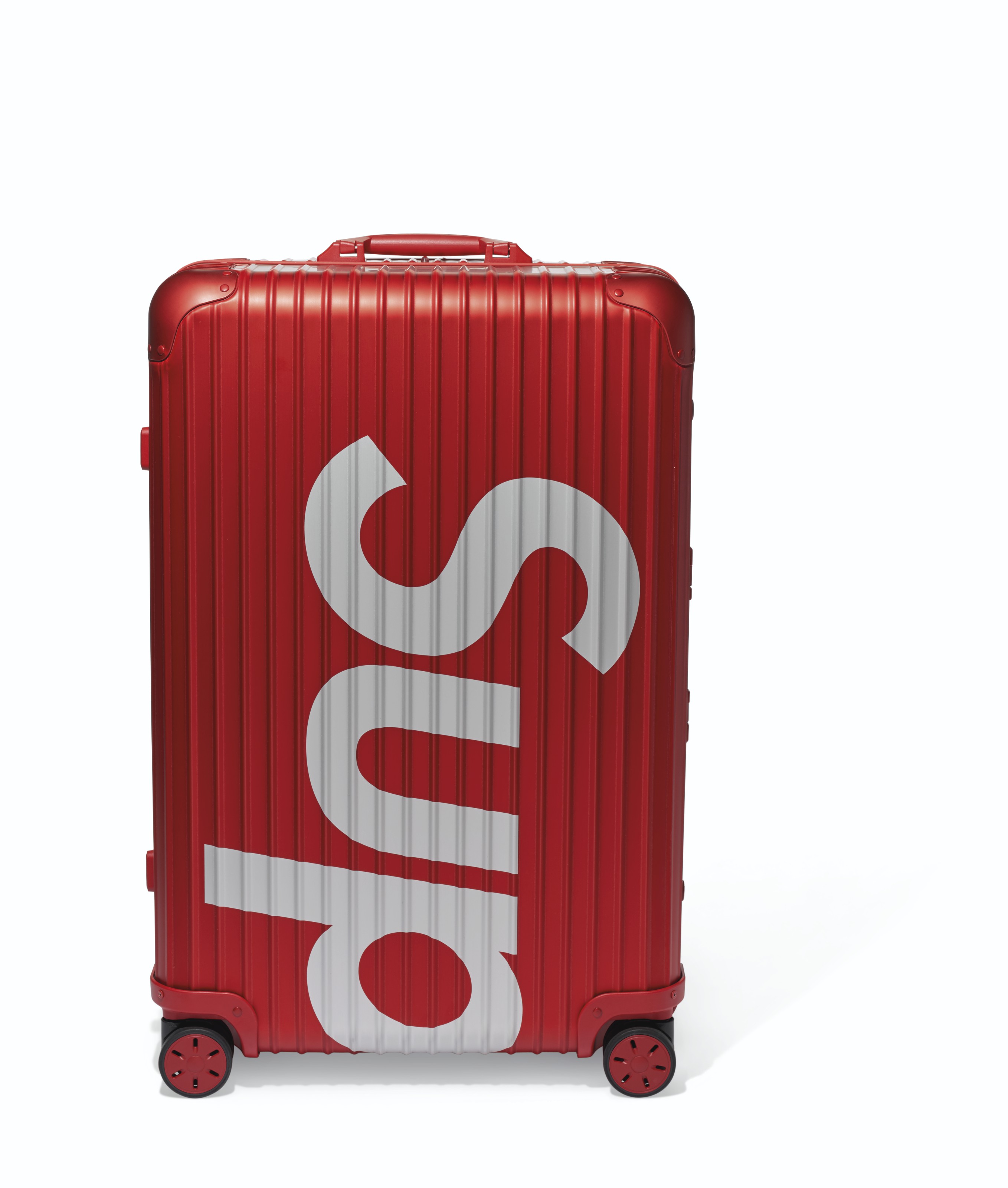 Red supreme suitcase sales