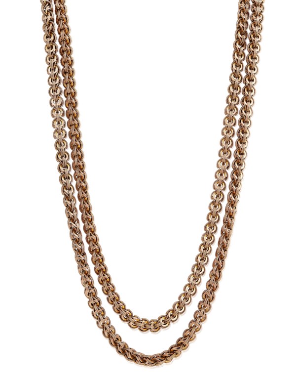 ANTIQUE GOLD LONG CHAIN NECKLACE, Christie's