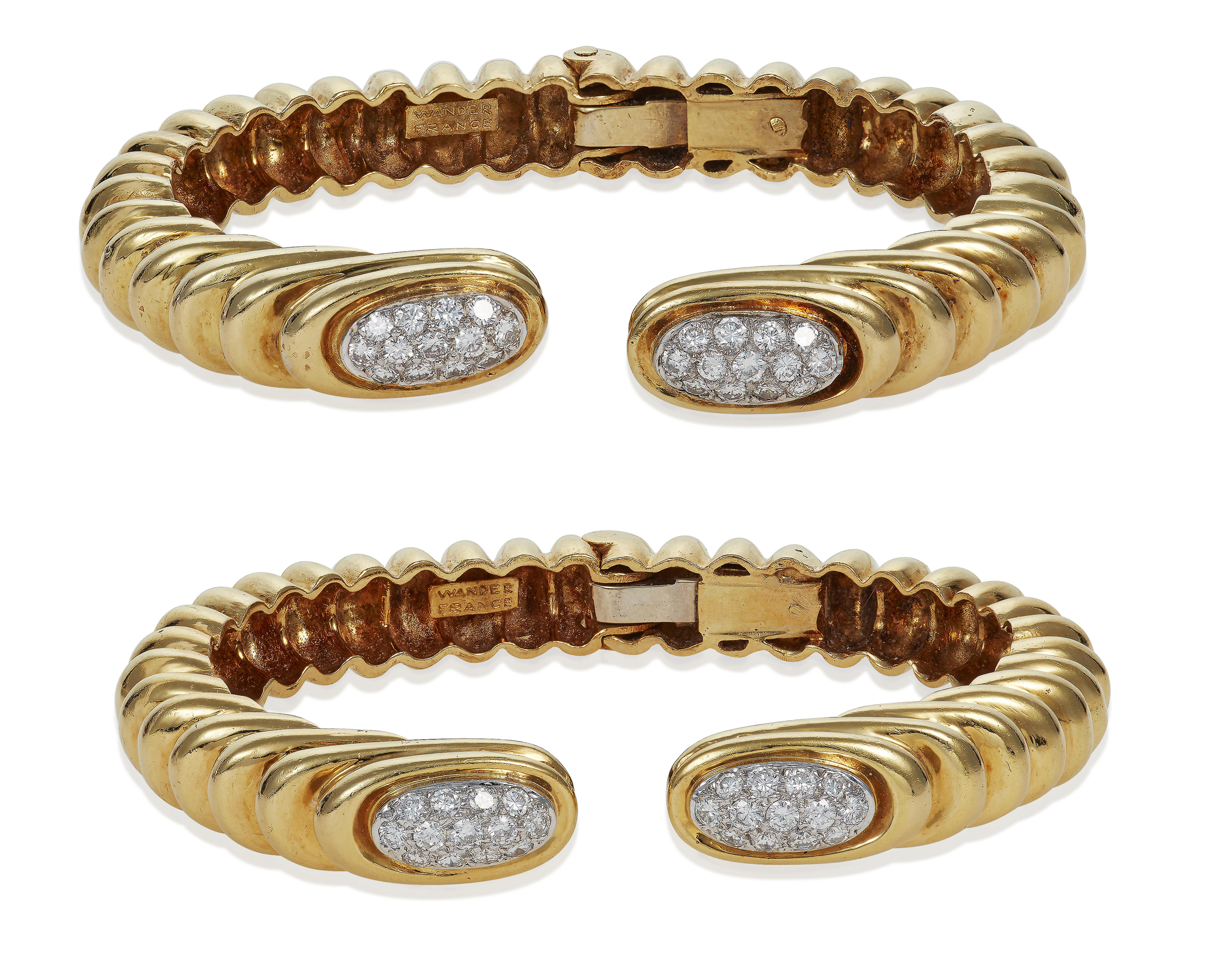 WANDER PAIR OF GOLD AND DIAMOND BRACELETS, Christie’s