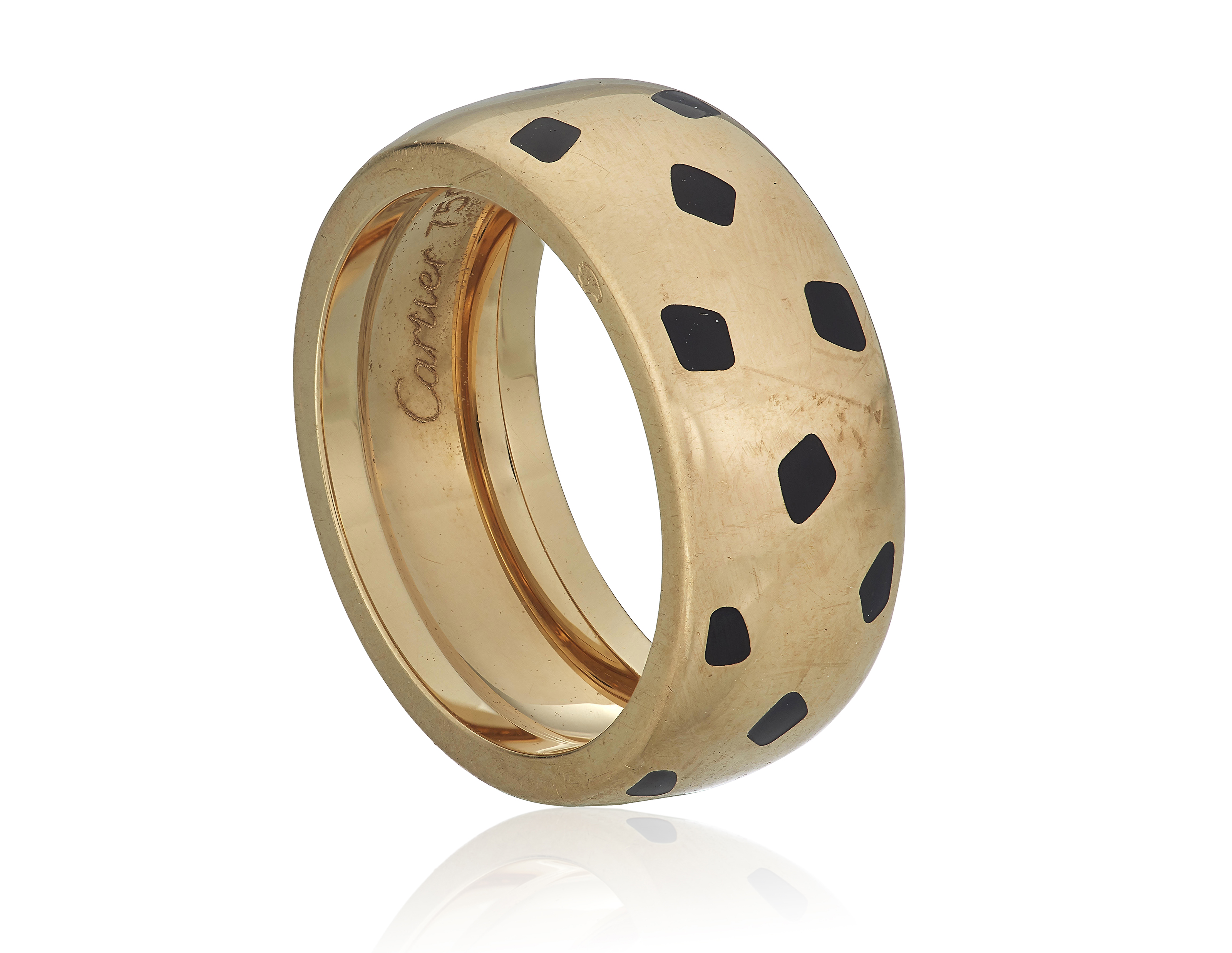 Cartier enamel top ring