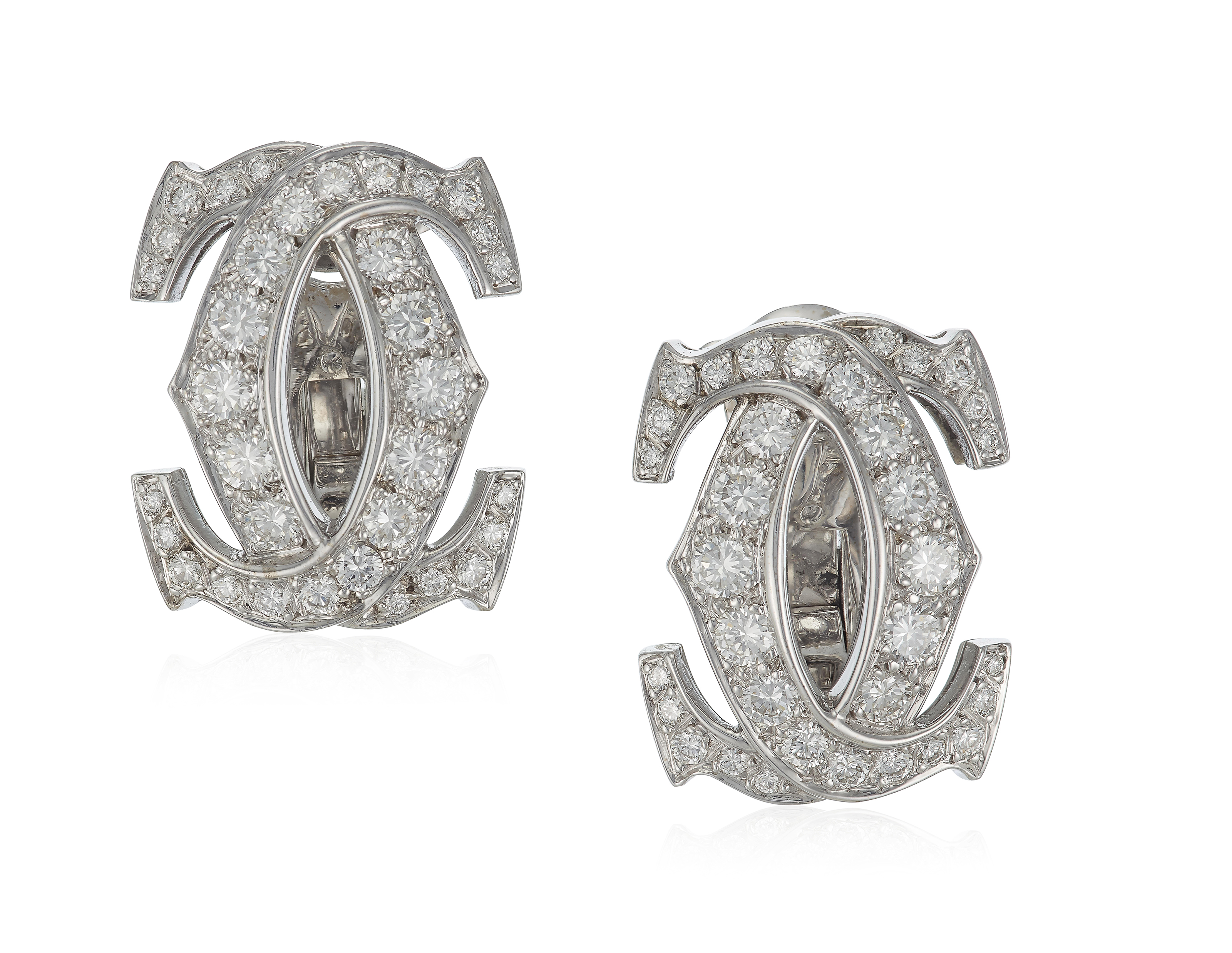 cartier double c earrings