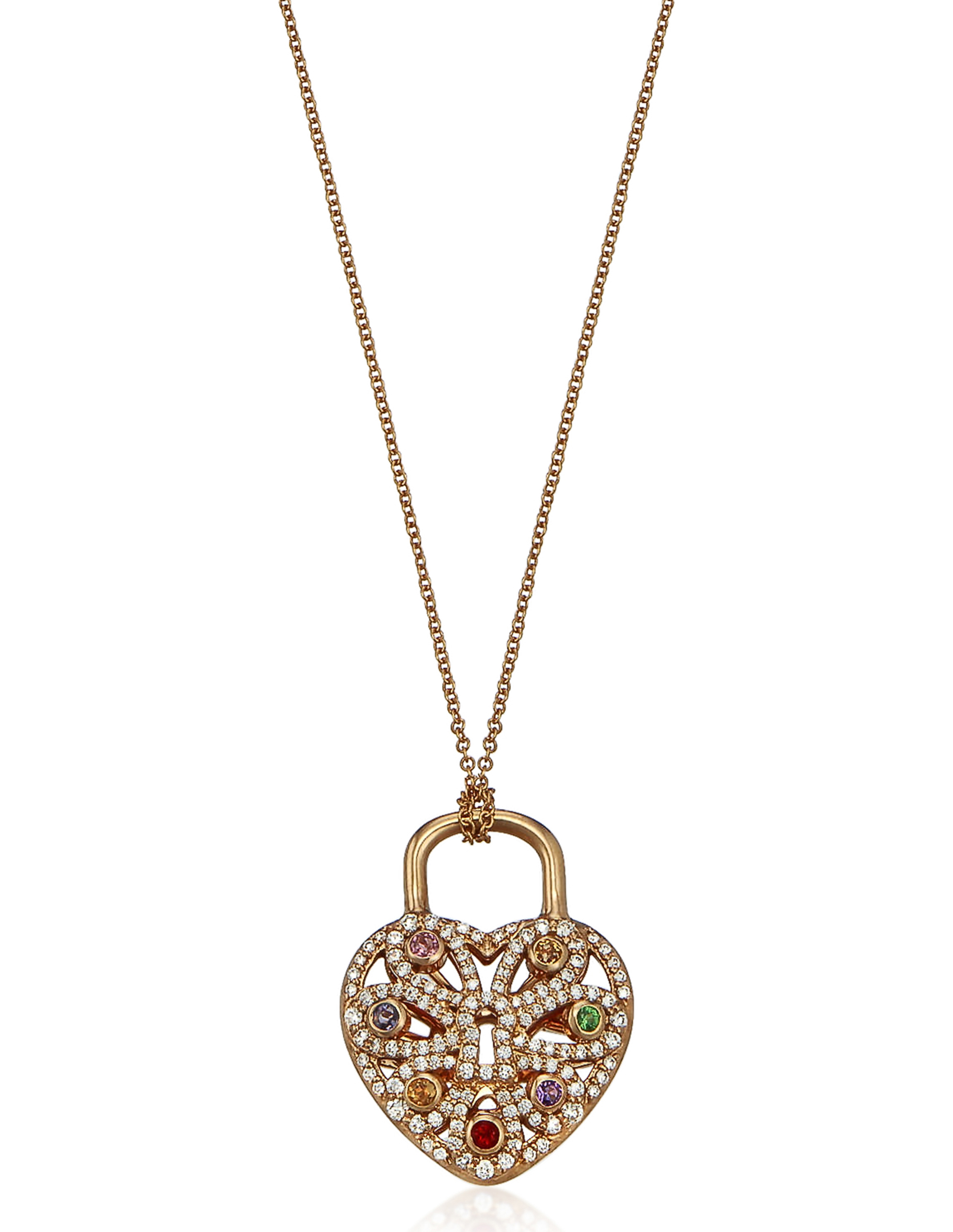 tiffany multi heart necklace