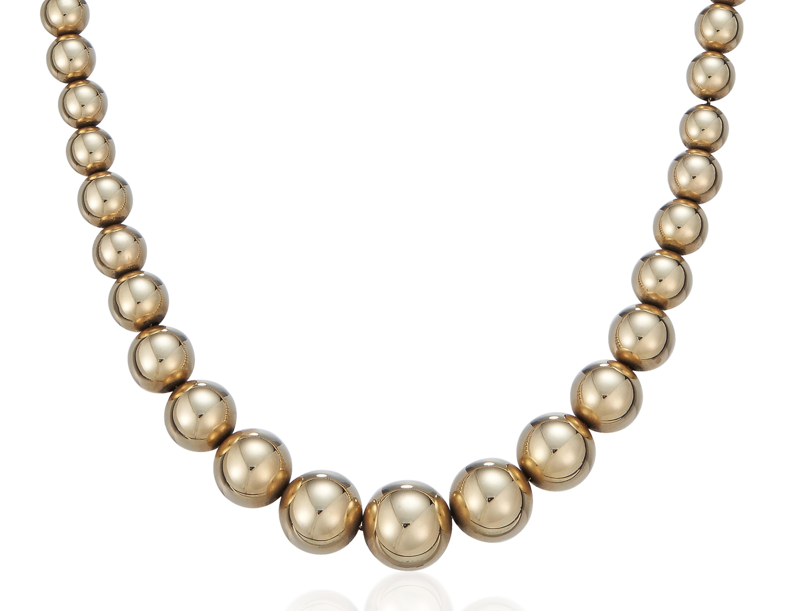 Tiffany gold bead necklace Clearance