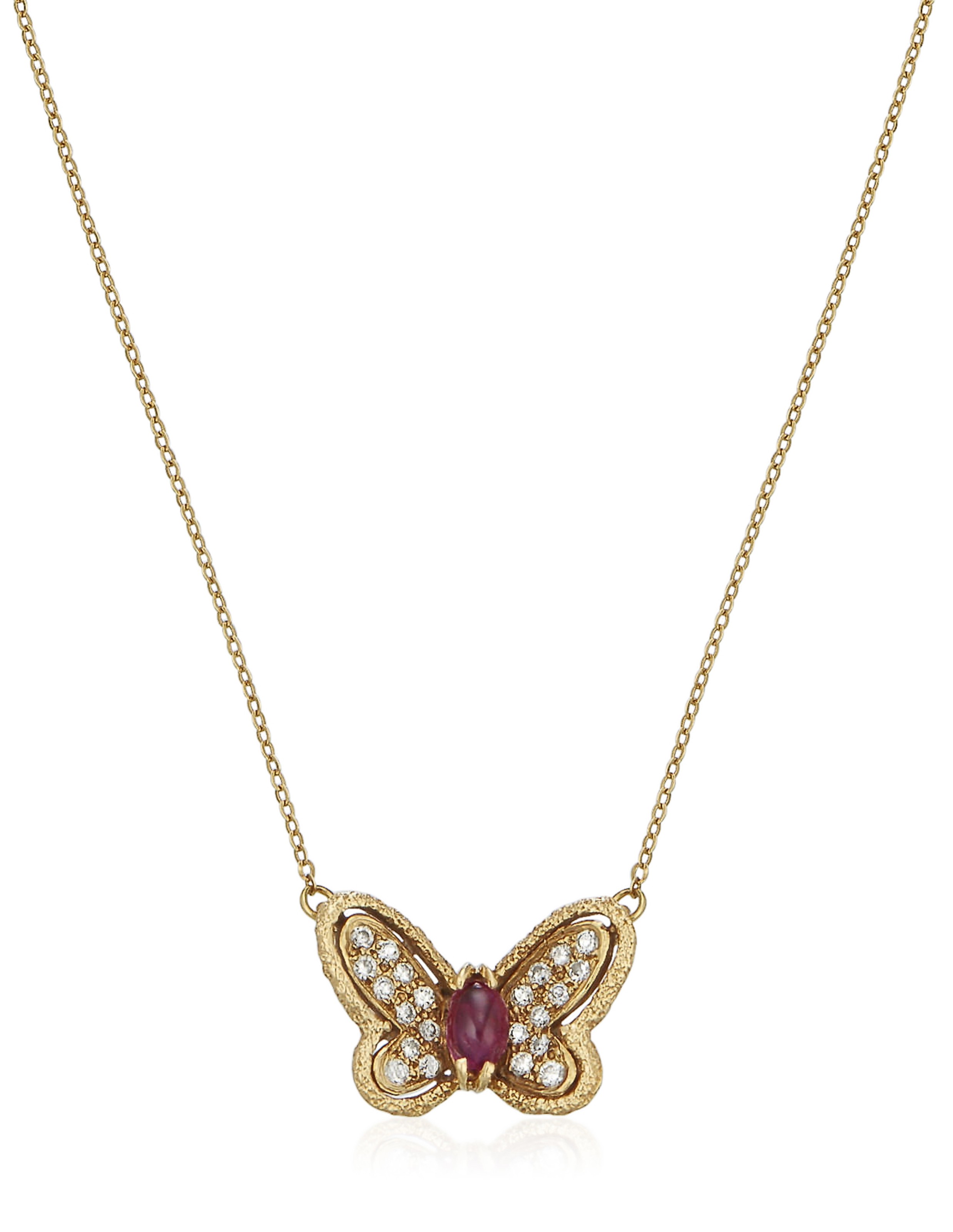 Van cleef deals diamond butterfly necklace