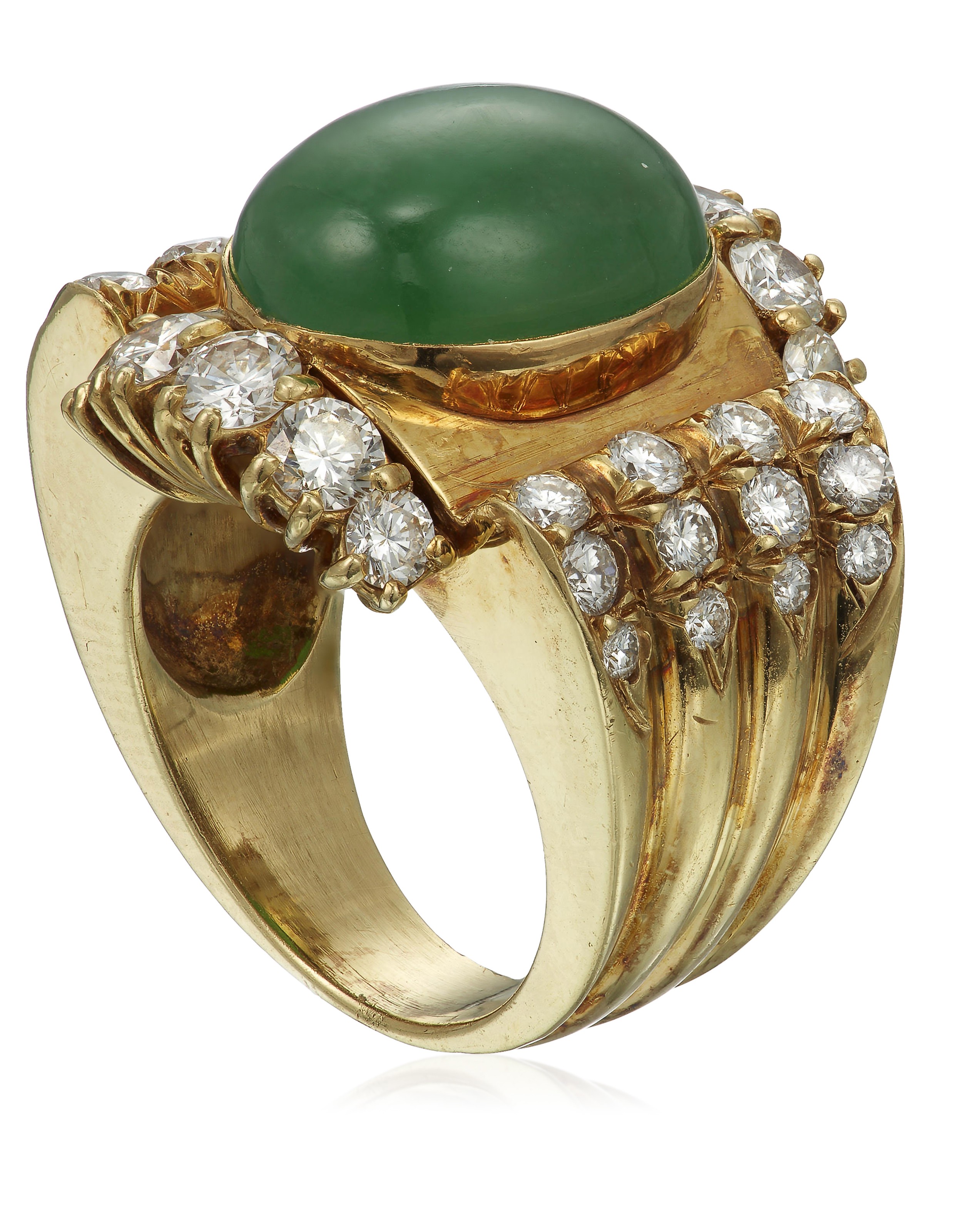 JADE AND DIAMOND RING, | Christie’s
