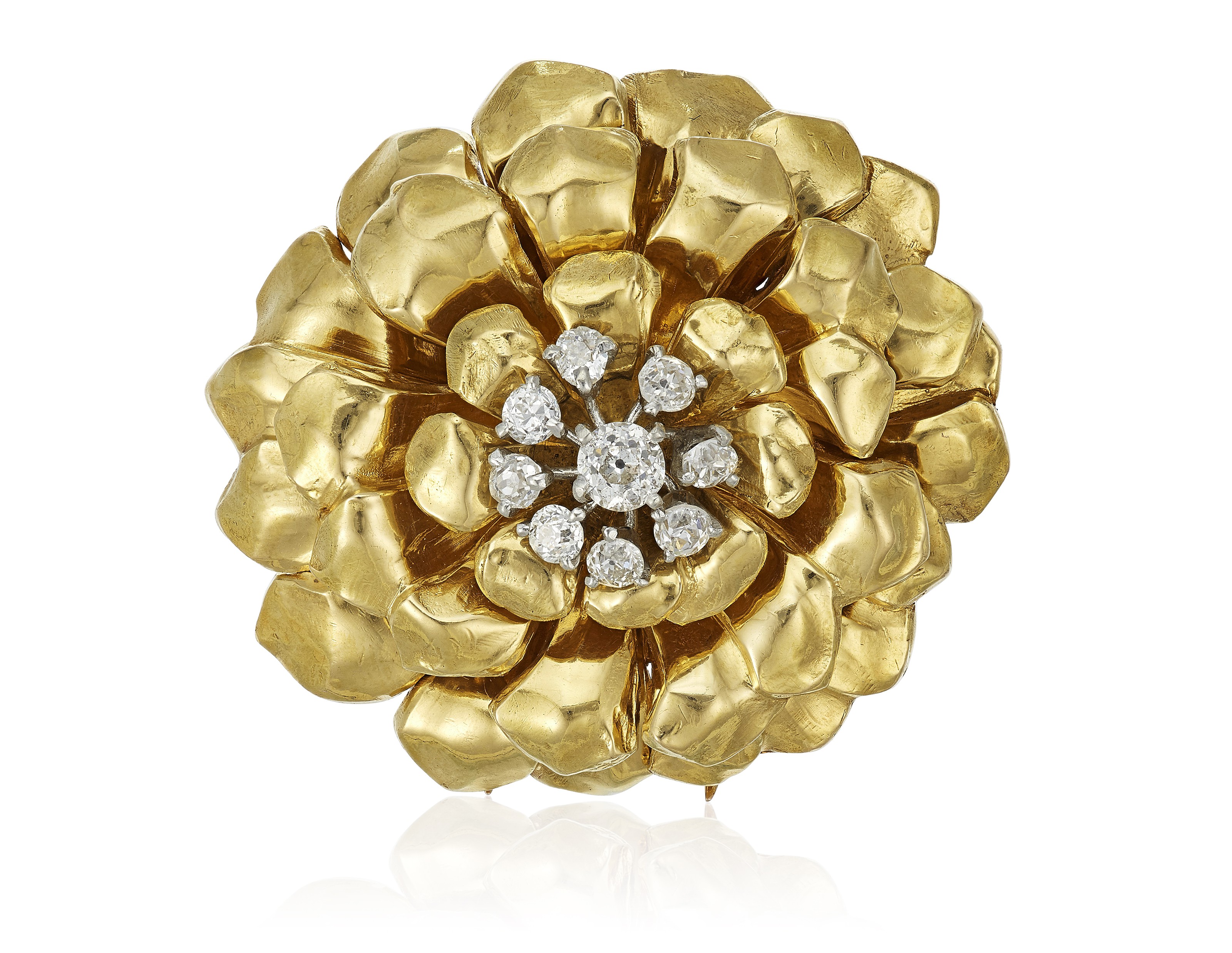 CARTIER DIAMOND FLOWER BROOCH, Christie’s