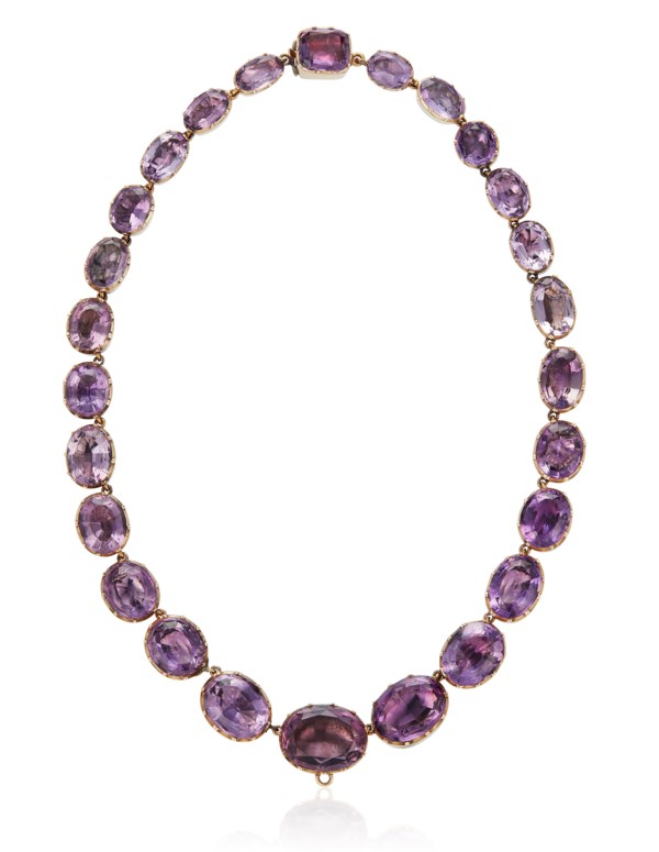 Amethyst riviere necklace clearance