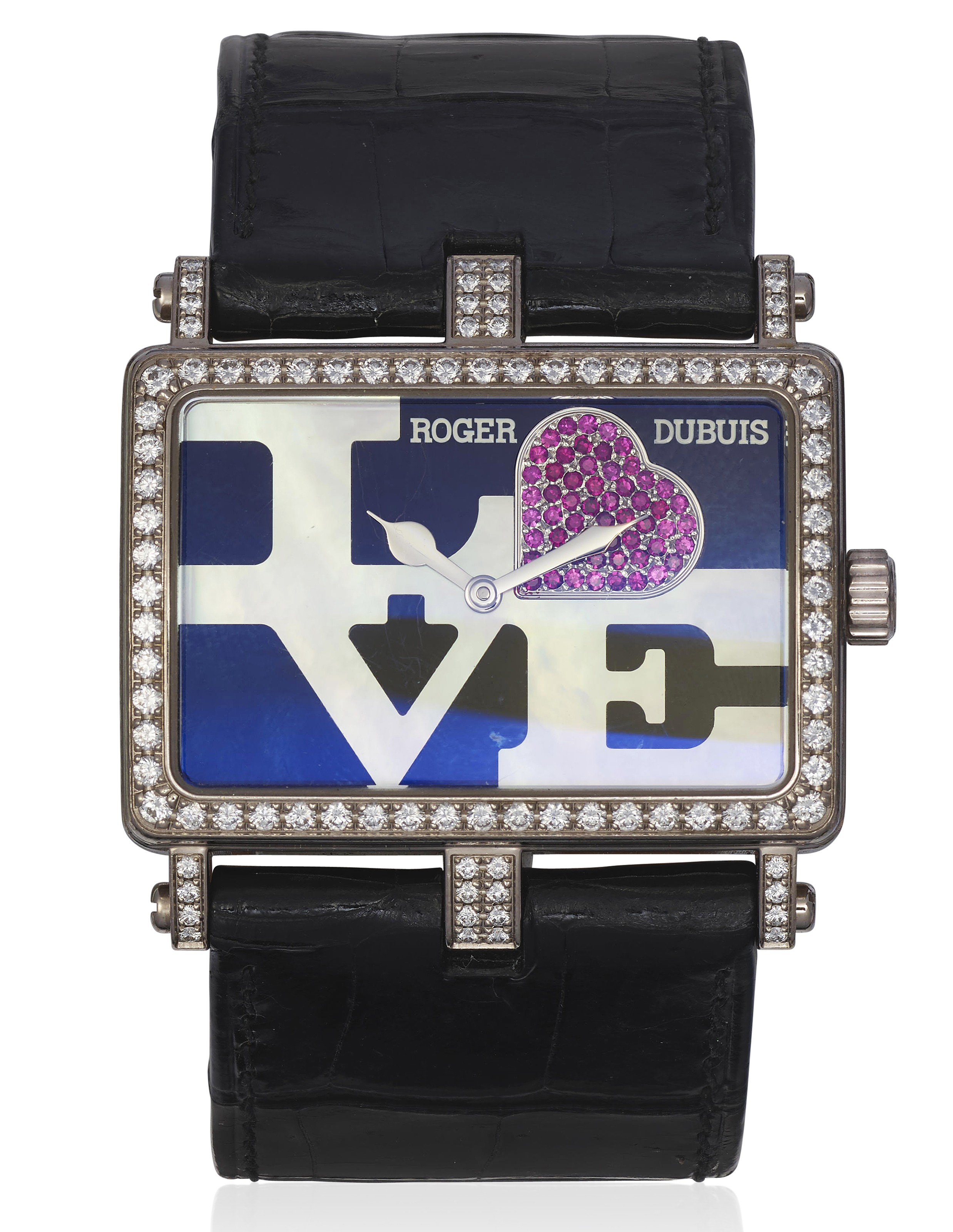 ROGER DUBUIS 'TOO MUCH LOVE' DIAMOND AND RUBY WRISTWATCH, | Christie's