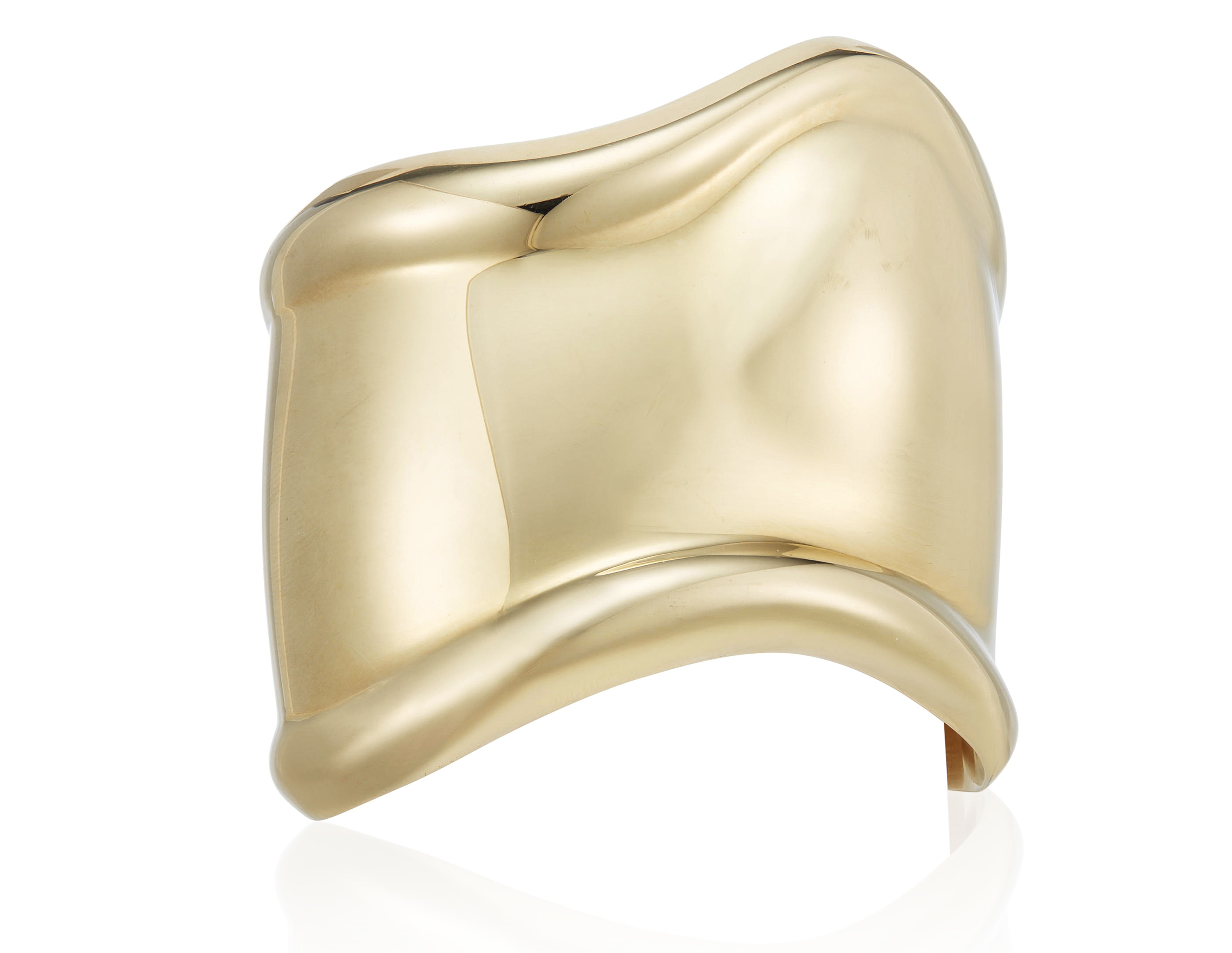 TIFFANY CO. ELSA PERETTI GOLD BONE CUFF BRACELET Christie s