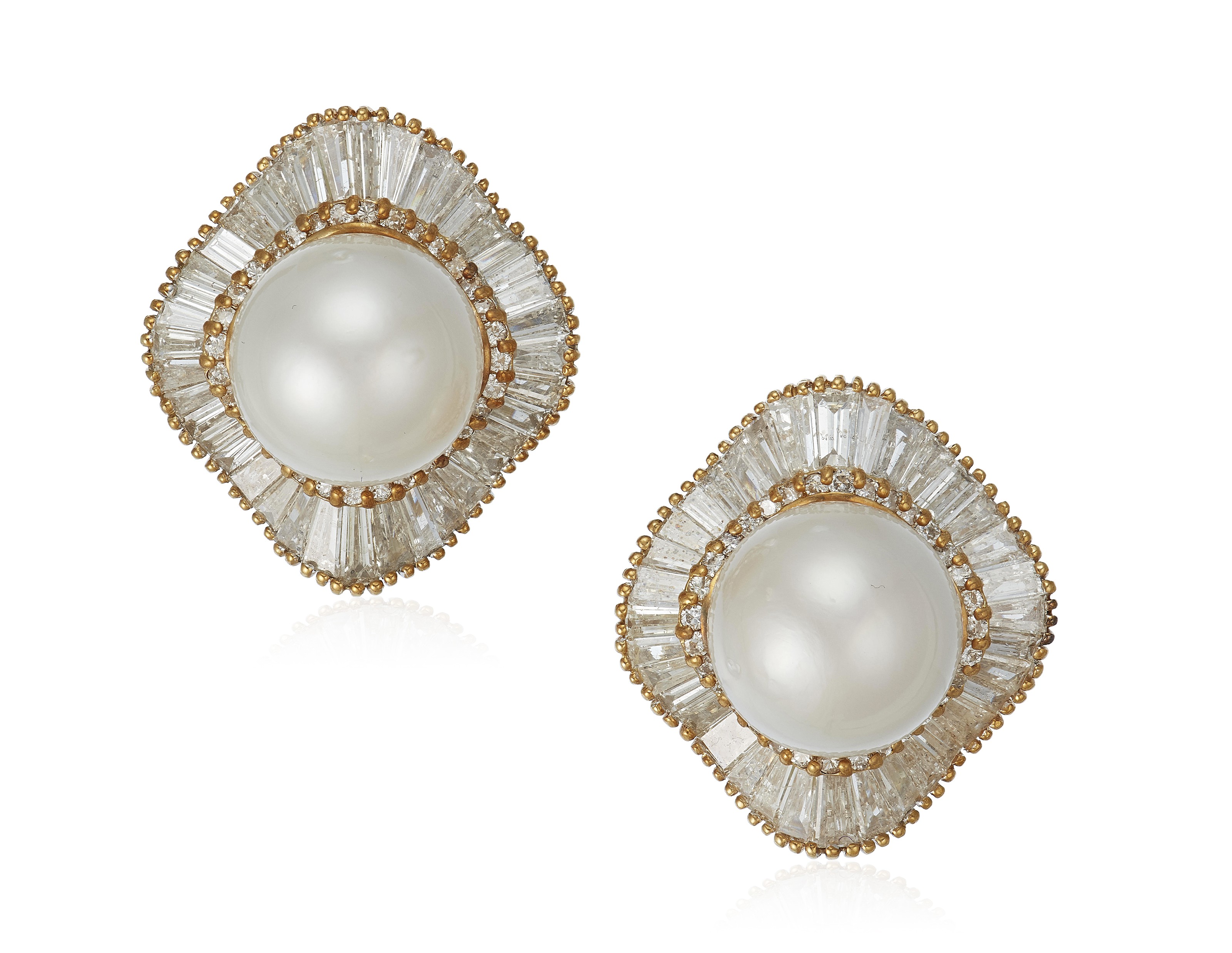 CULTURED PEARL AND DIAMOND EARRINGS, Christie’s