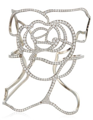 Vera Wang Diamond And Titanium Bracelet