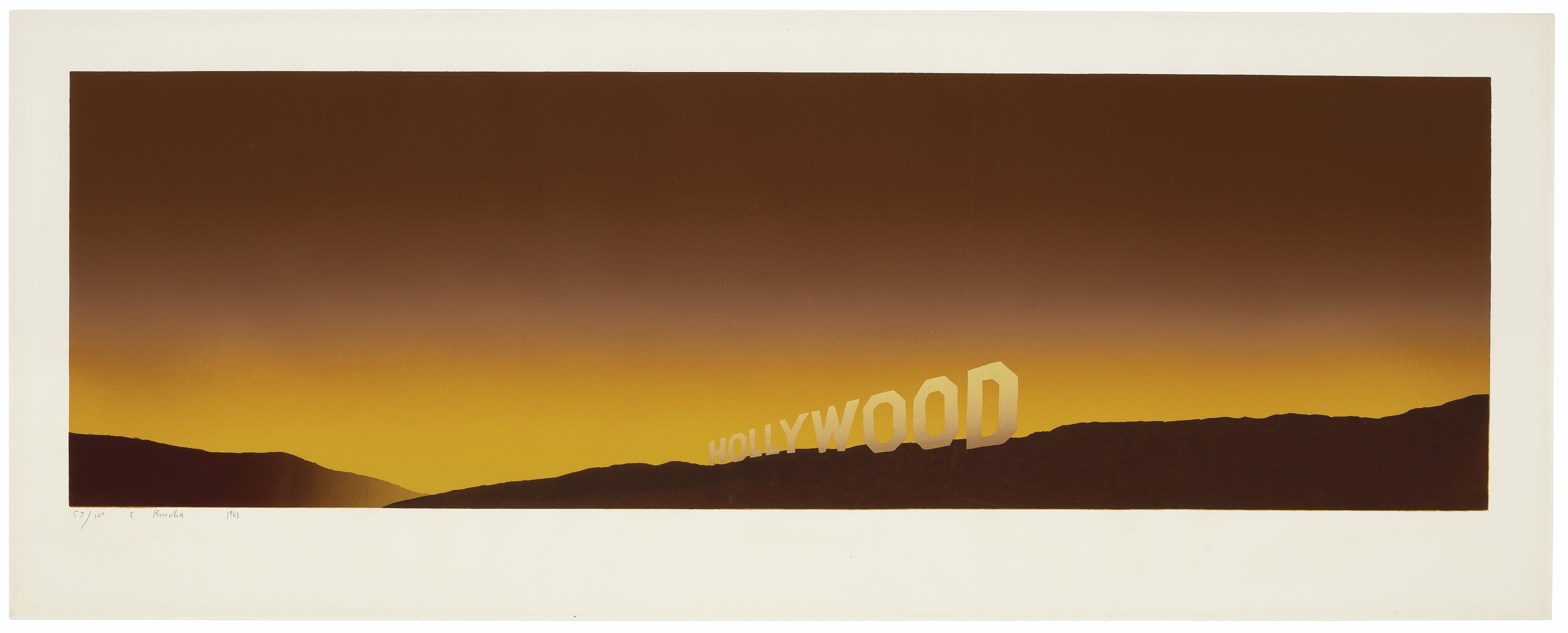 Ed Ruscha , Hollywood Christie's
