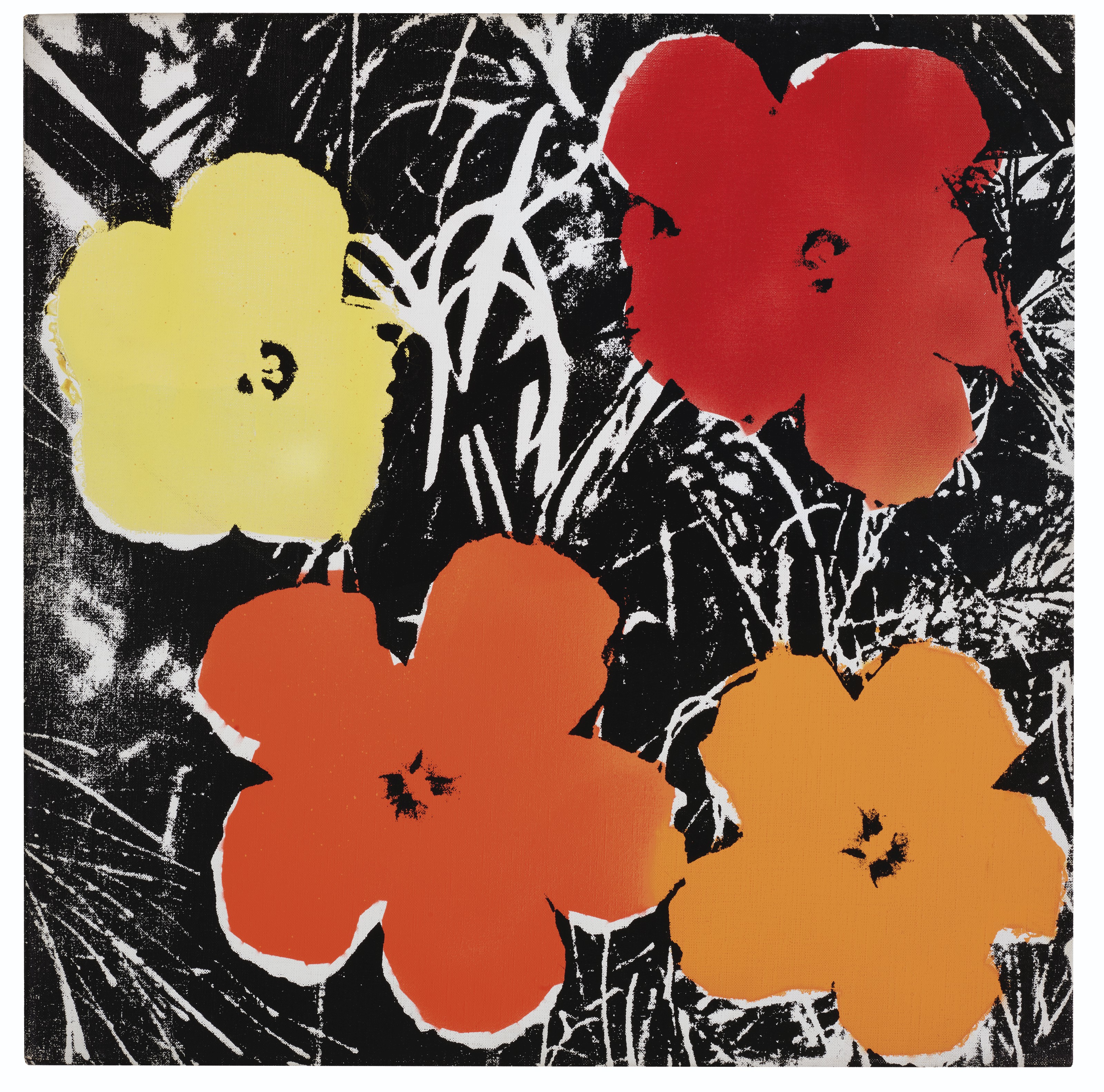 bearbrick andy warhol flowers 1000