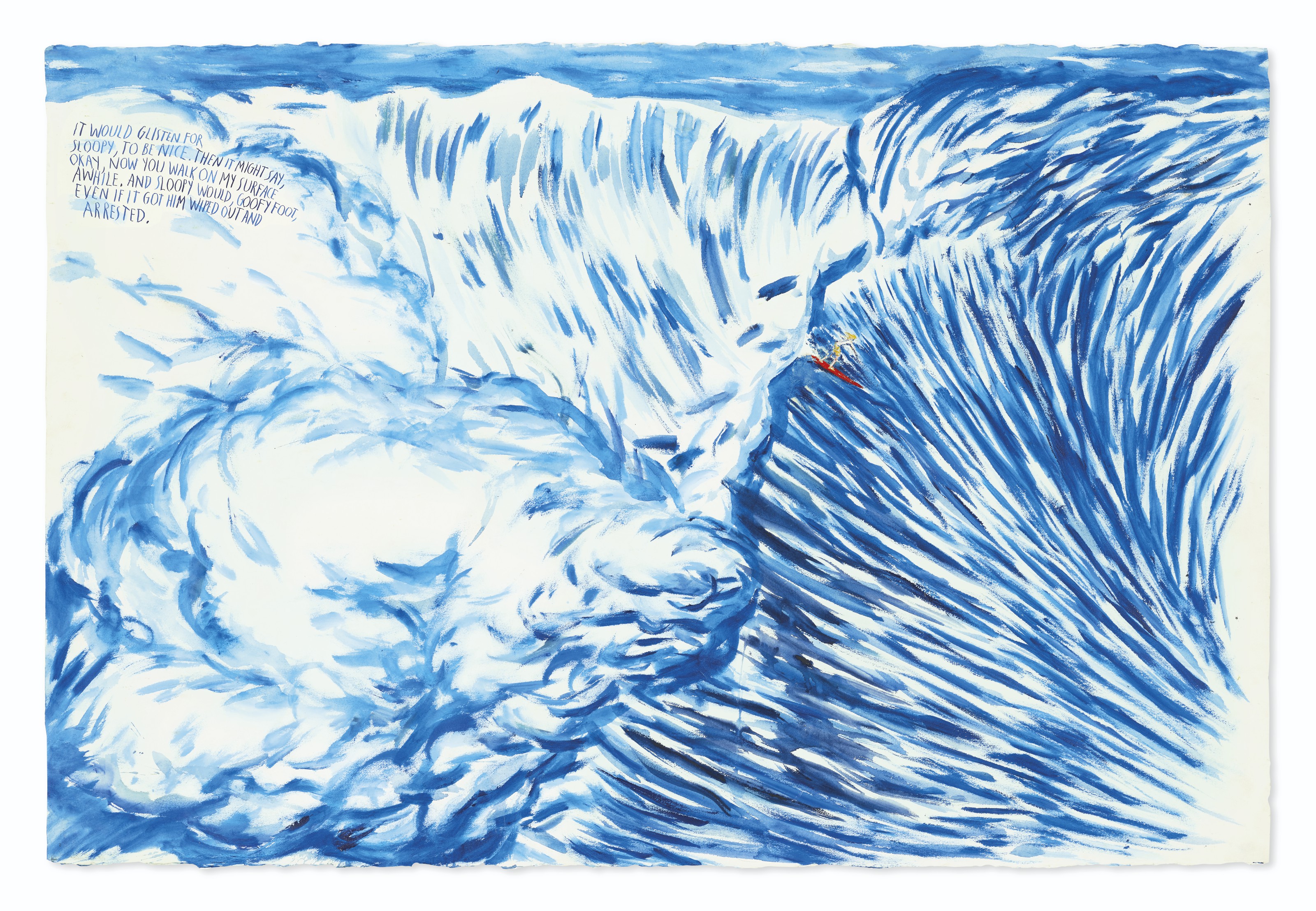 レイモンド・ペティボン ポスター A2版 It Would Glisten RAYMOND PETTIBON (b. 1957), No Title (It Would Glisten