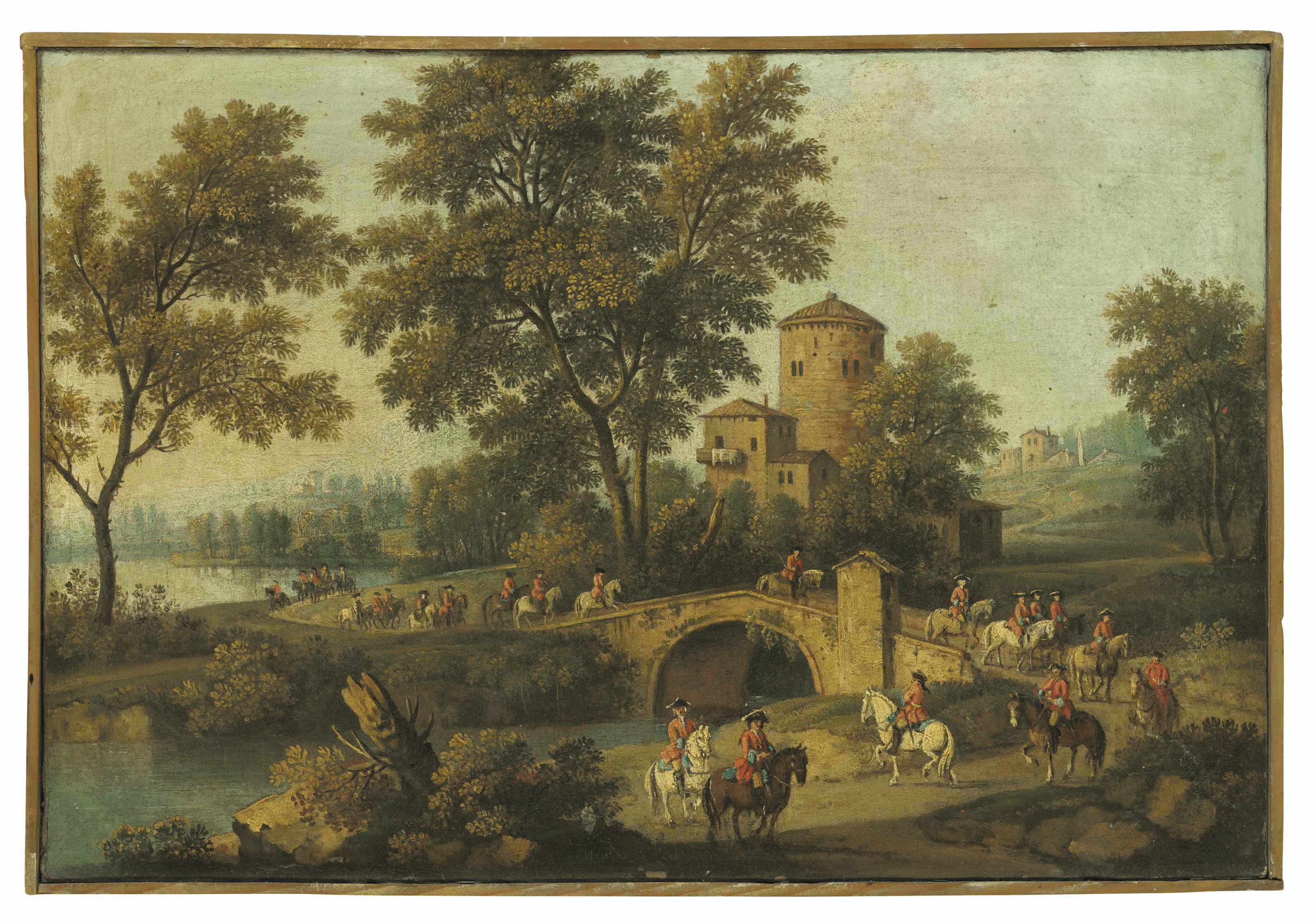 Giovanni Battista Cimaroli (Saló 1687after 1753 Venice) , Four river