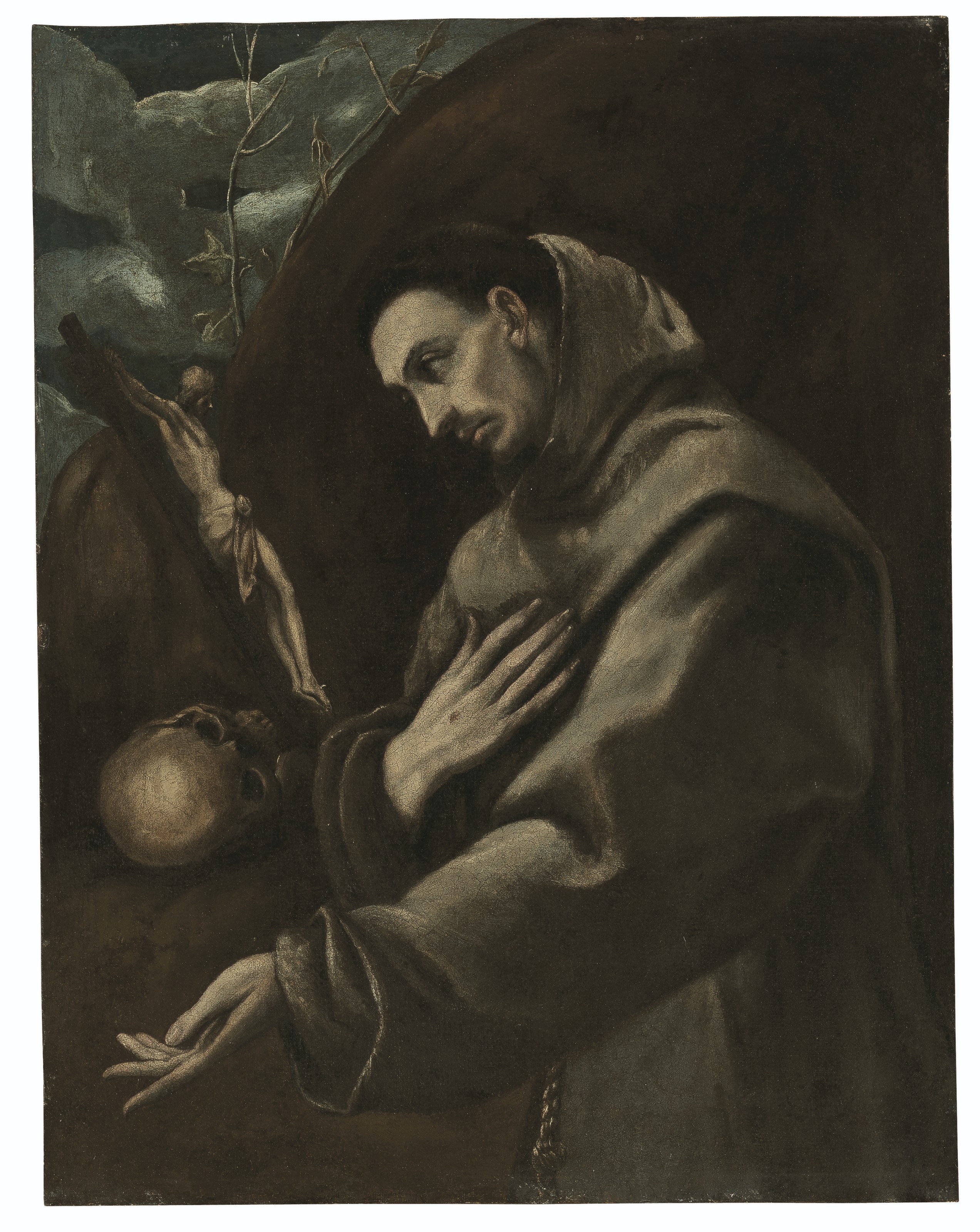 Saint Francis in meditation