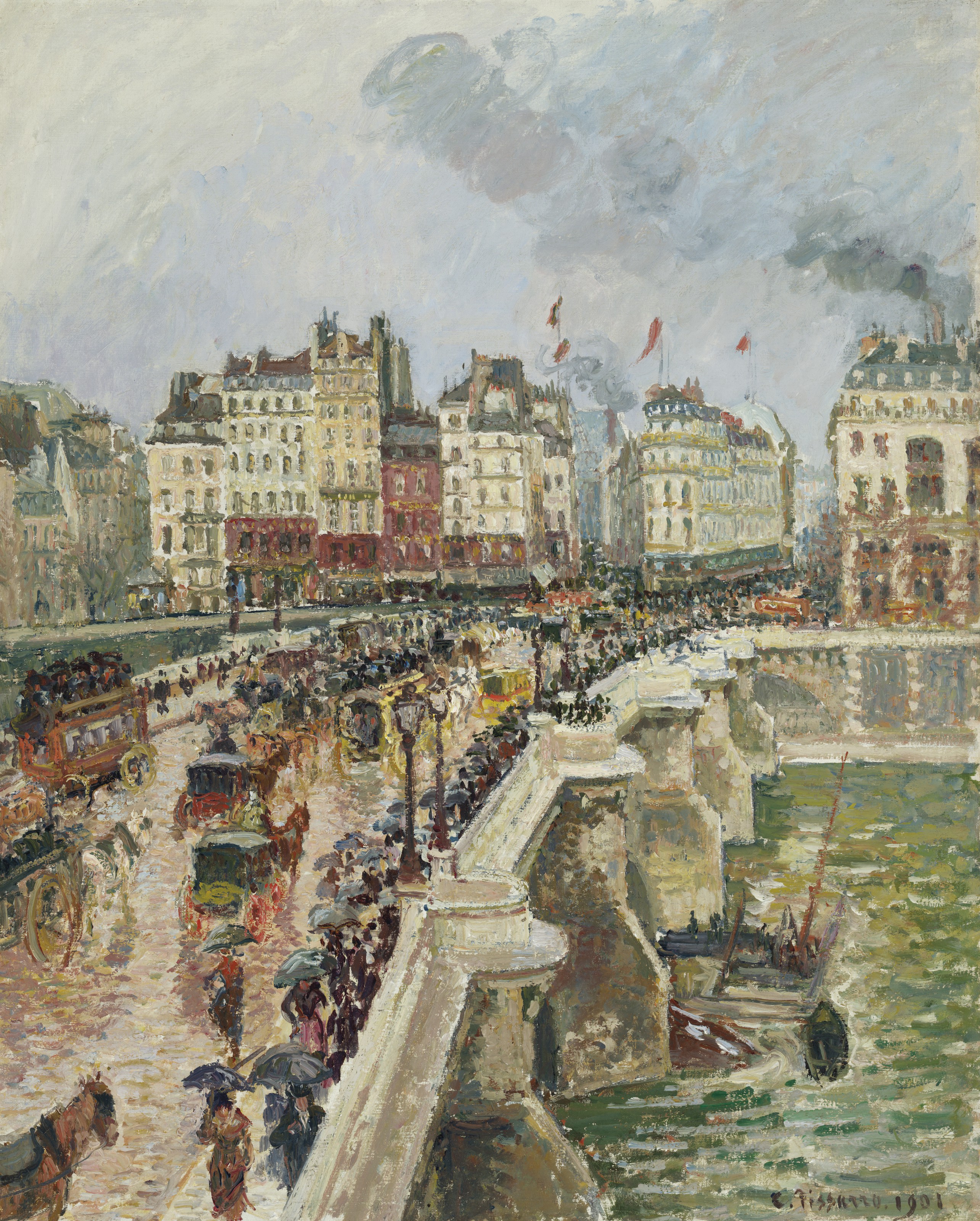 Camille Pissarro 1830 1903 Le Pont Neuf Apres Midi De Pluie 1re Serie 20th Century Early 20th Century Christie S