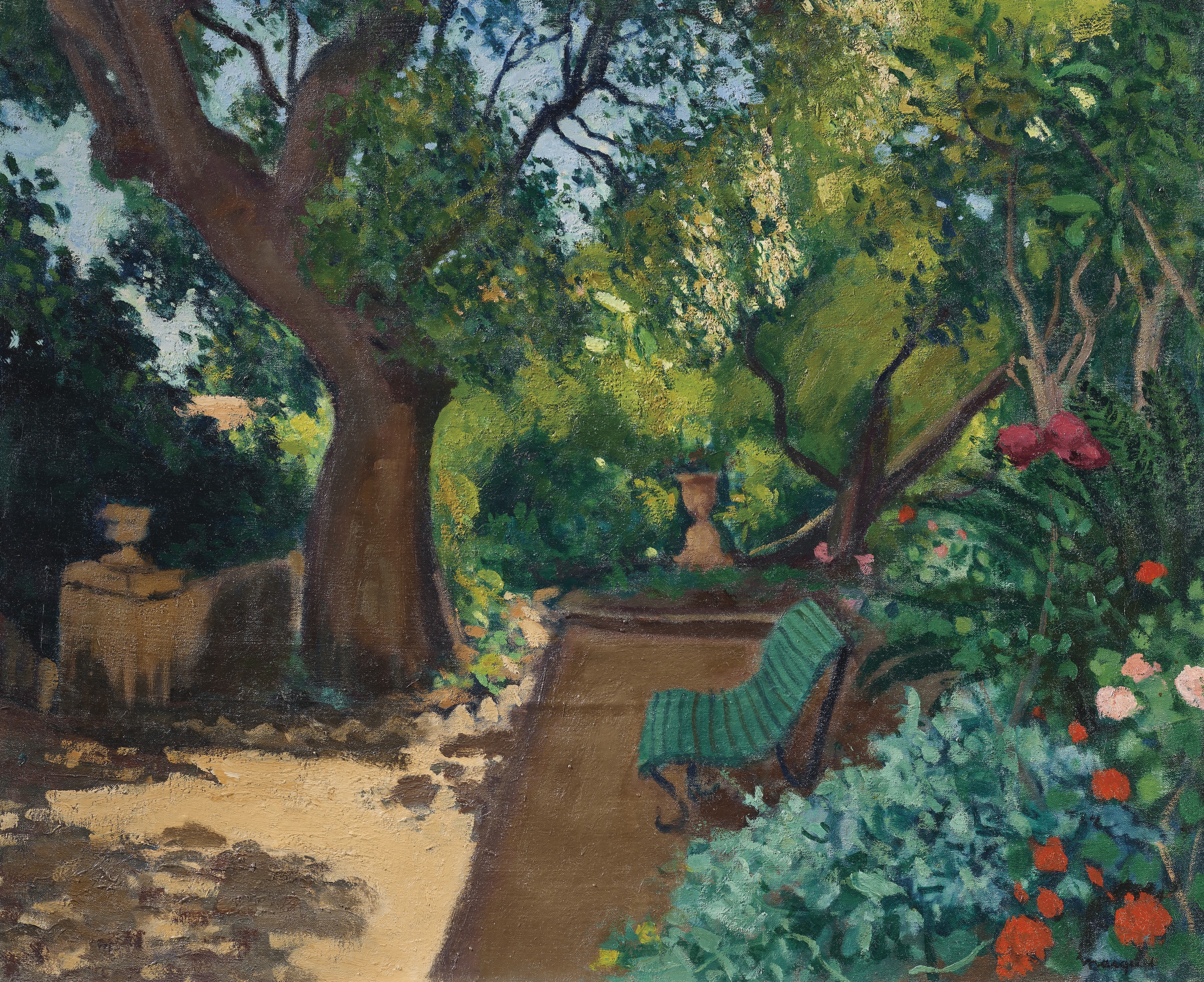 CASSIGNEUL Aude dans le jardin 油彩画 CASSIGNEUL Aude dans le jardin 油彩画 Aude dans CASSIGNEUL