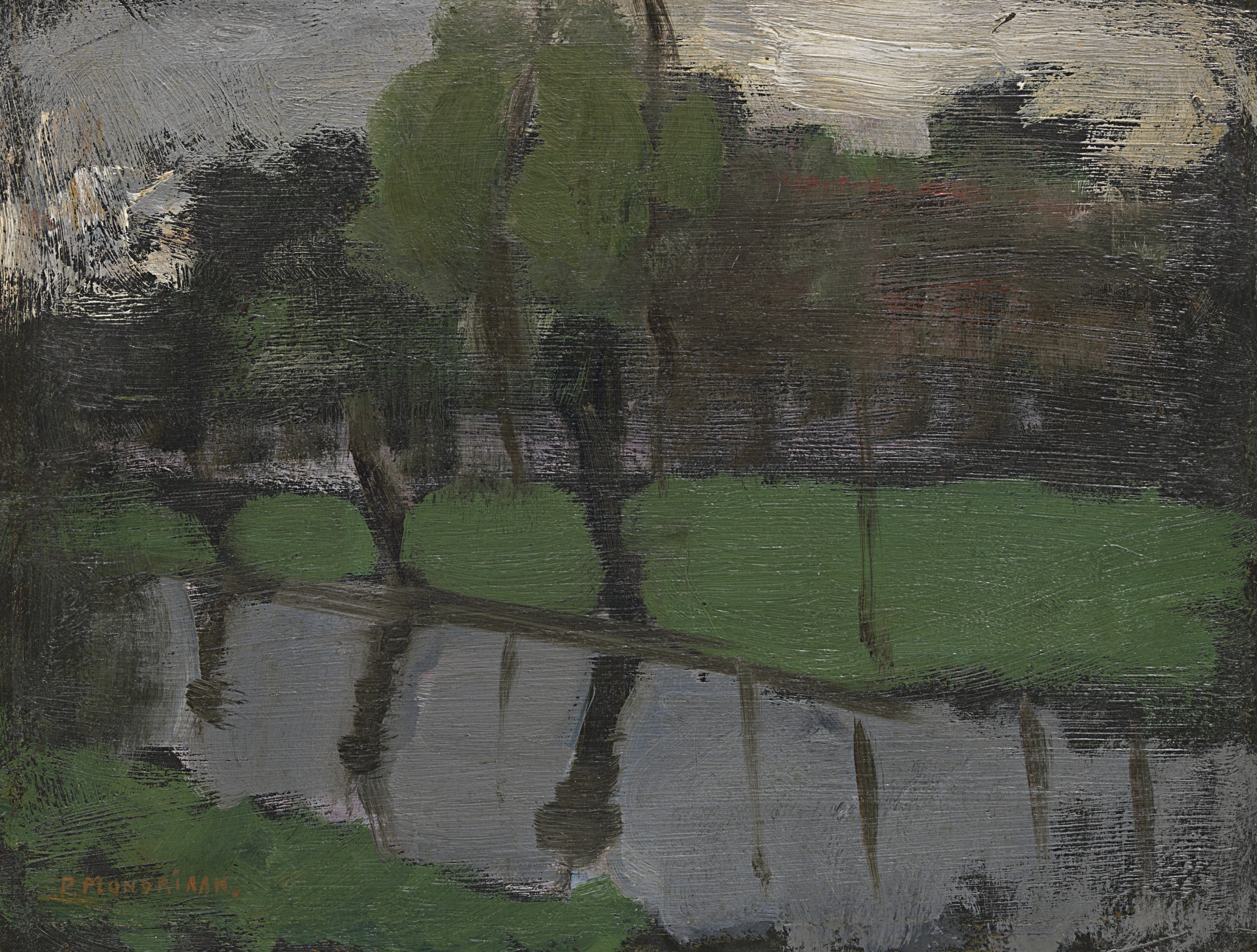 Hoeve met Wilgen aan het water I