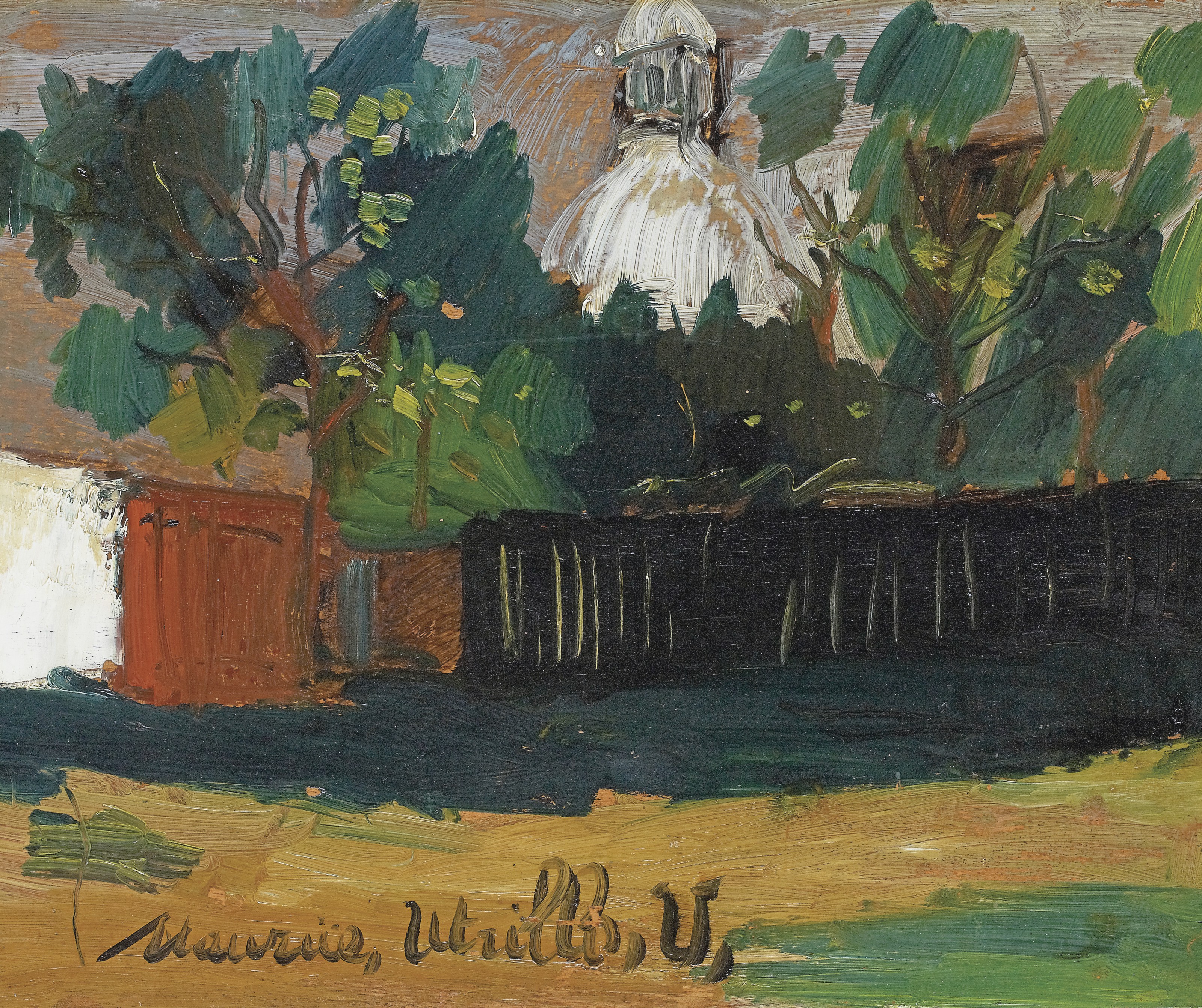 Bernard Buffet (1928-1999), Crâne et squelette d'oiseau sur un