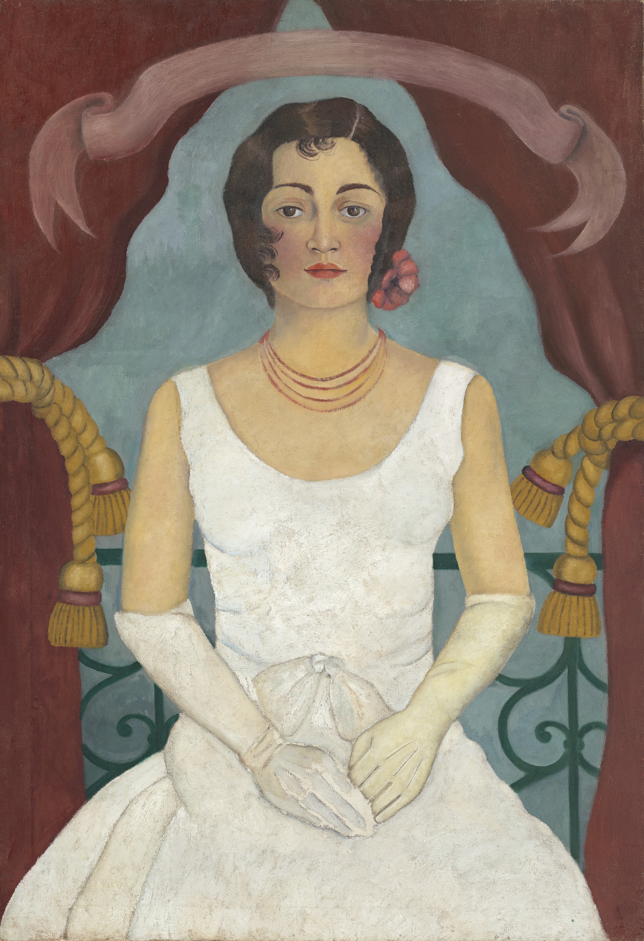 Frida Kahlo 1907 1954 Portrait Of A Lady In White 1920s