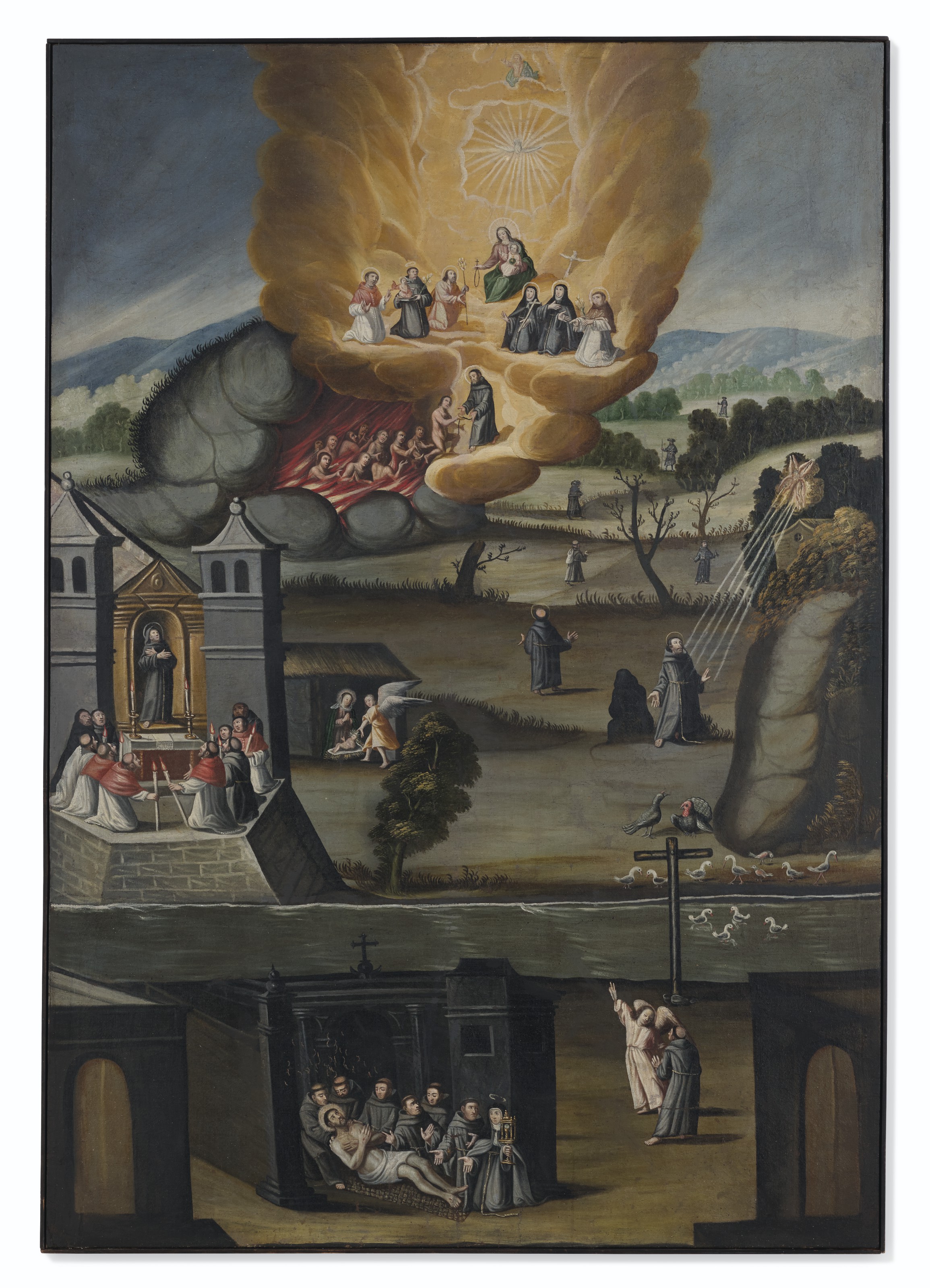 Anonymous Andean 18th Century Life And Death Of St Francis