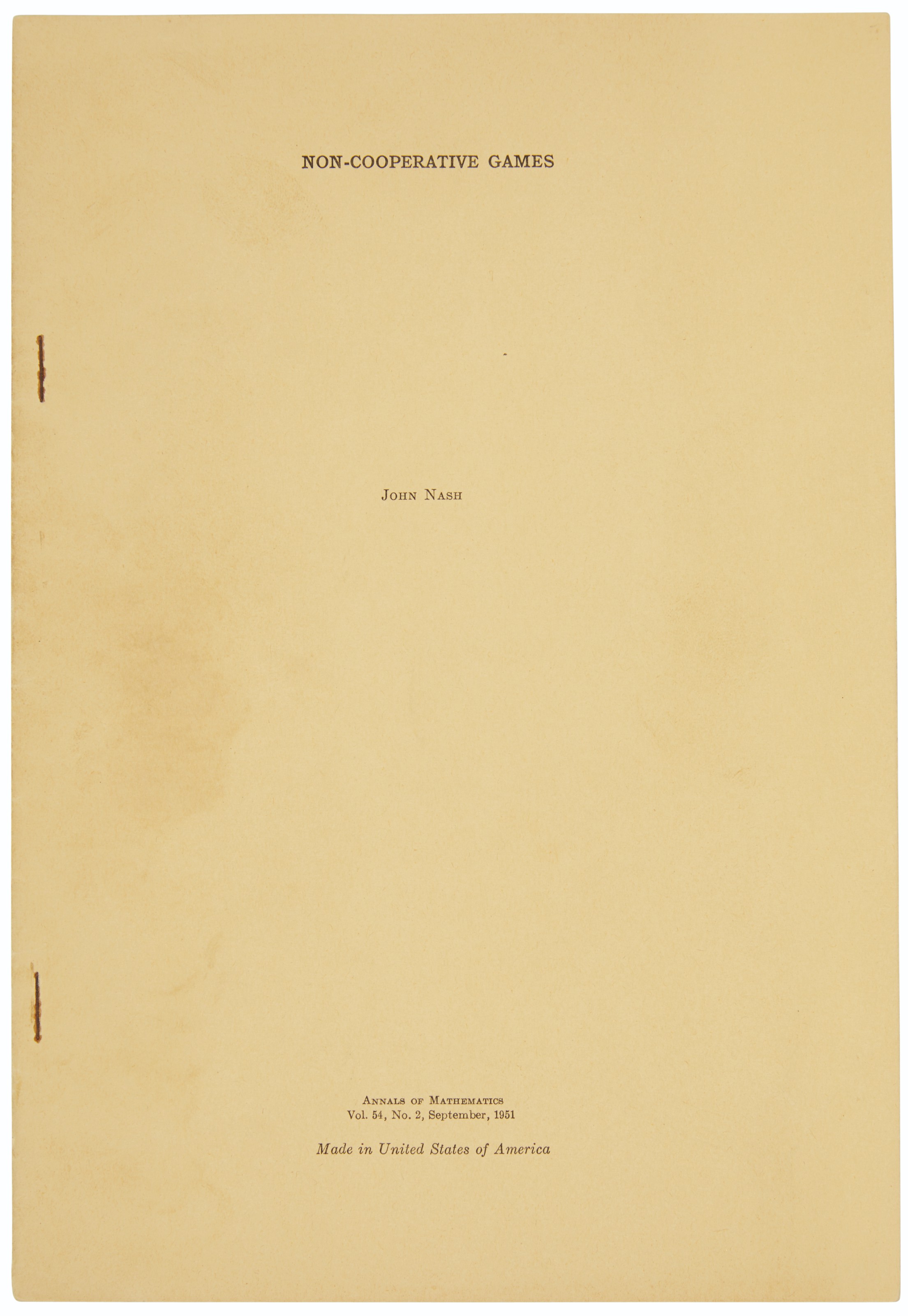 Equilibrium points in n-person games picture