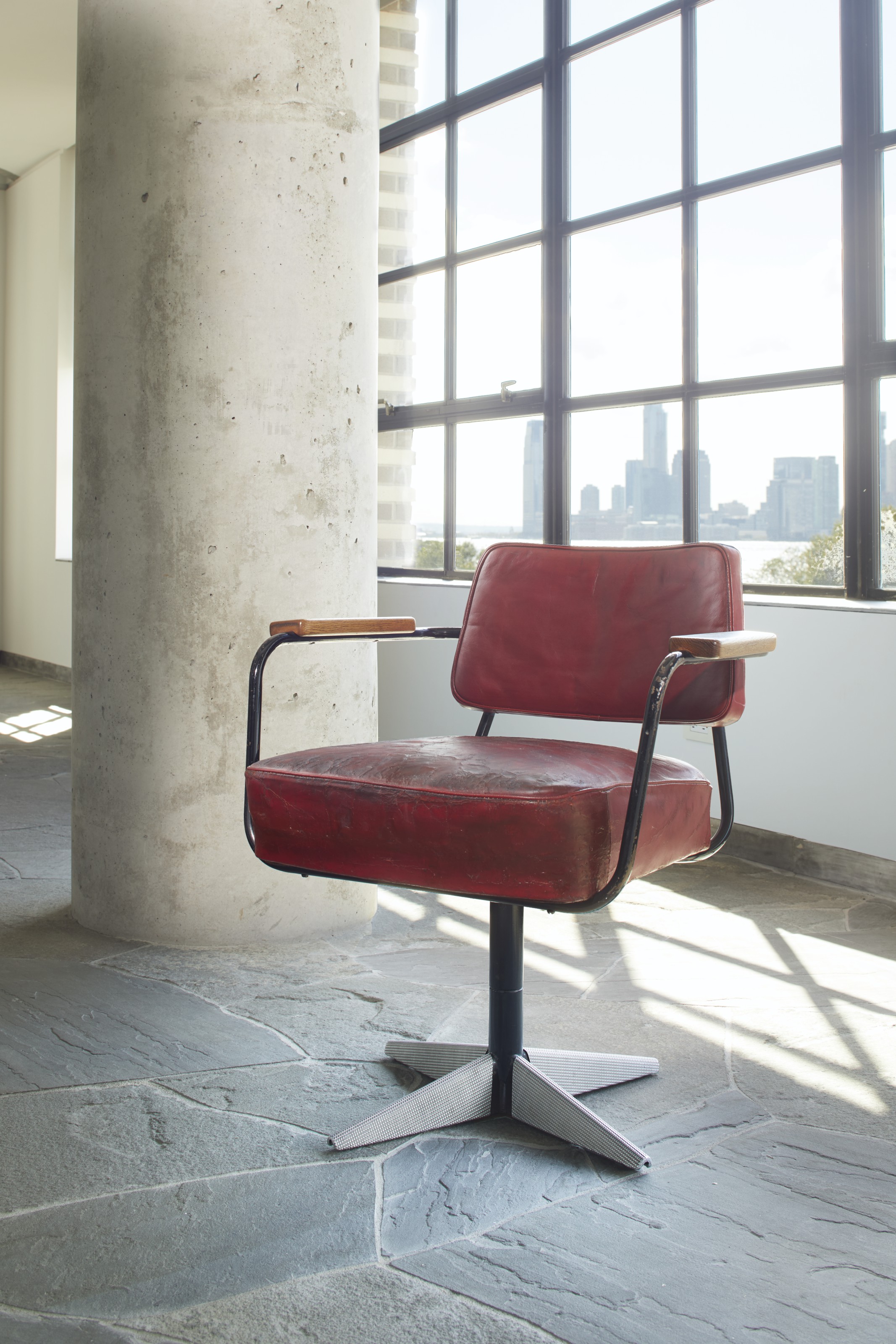 jean prouvÉ 19011984  'direction' swivel chair model no