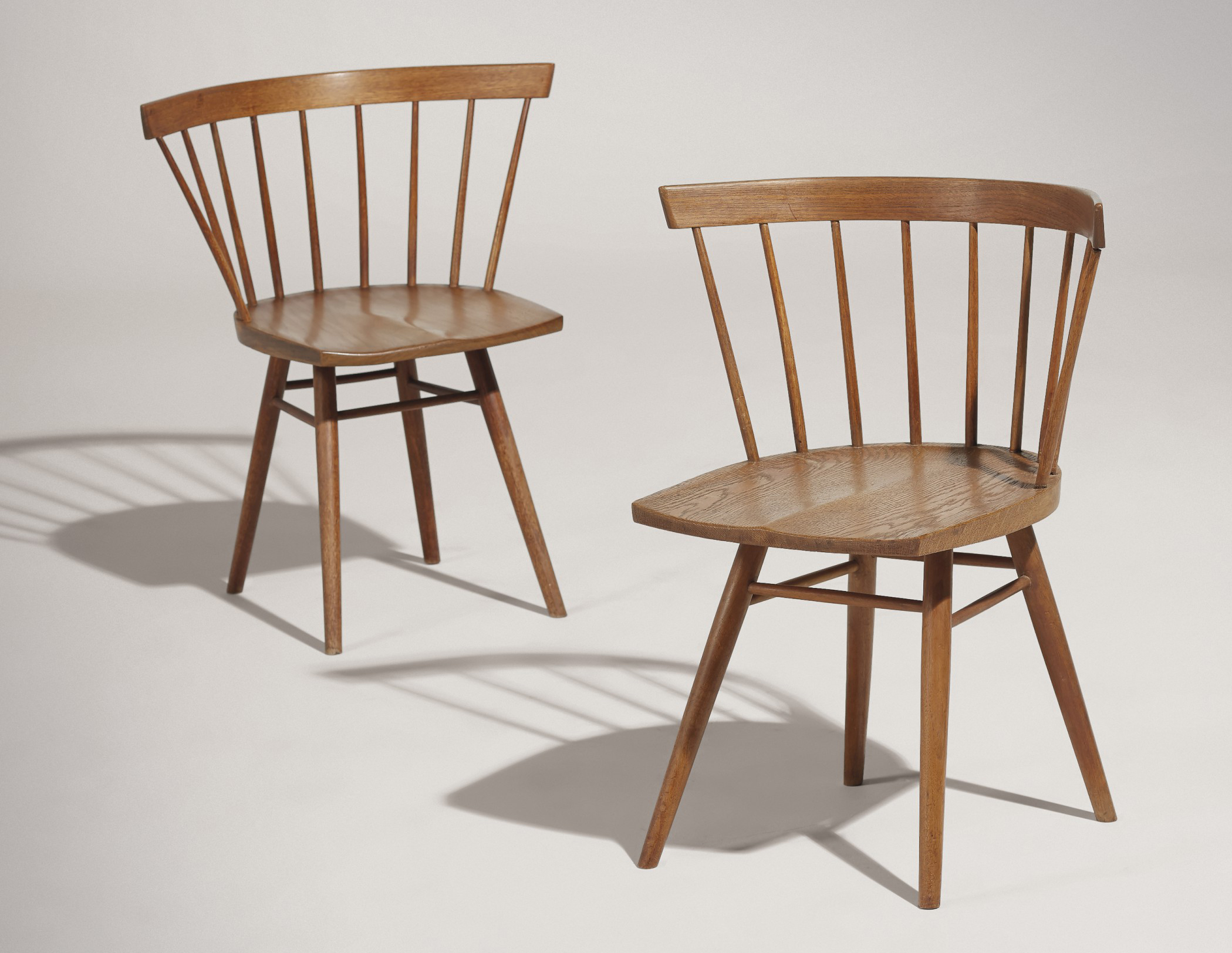 GEORGE NAKASHIMA (1905-1990) , TWO EARLY 'STRAIGHT' CHAIRS, CIRCA 1947 | Christie's
