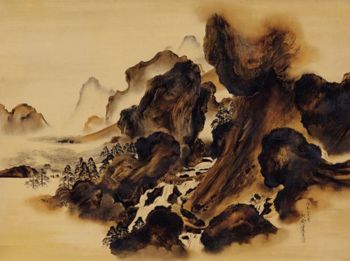柴田是真（日本，1807-1891），《蜀道難》，20 x 15吋（51 x 38公分），不連裱框。估價：30,000-40,000美元。此拍品於2019年3月20日佳士得紐約髹金飾玉 - 歐雲伉儷珍藏晚間拍賣中呈獻。