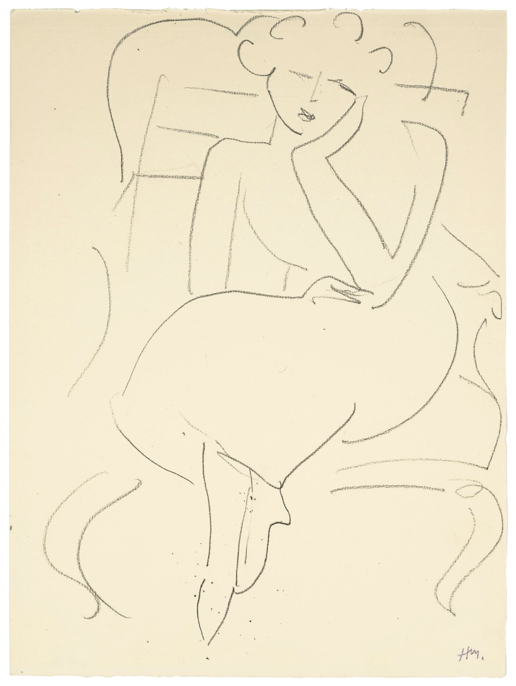 henri matisse 1869 1954 femme dans un fauteuil christie s
